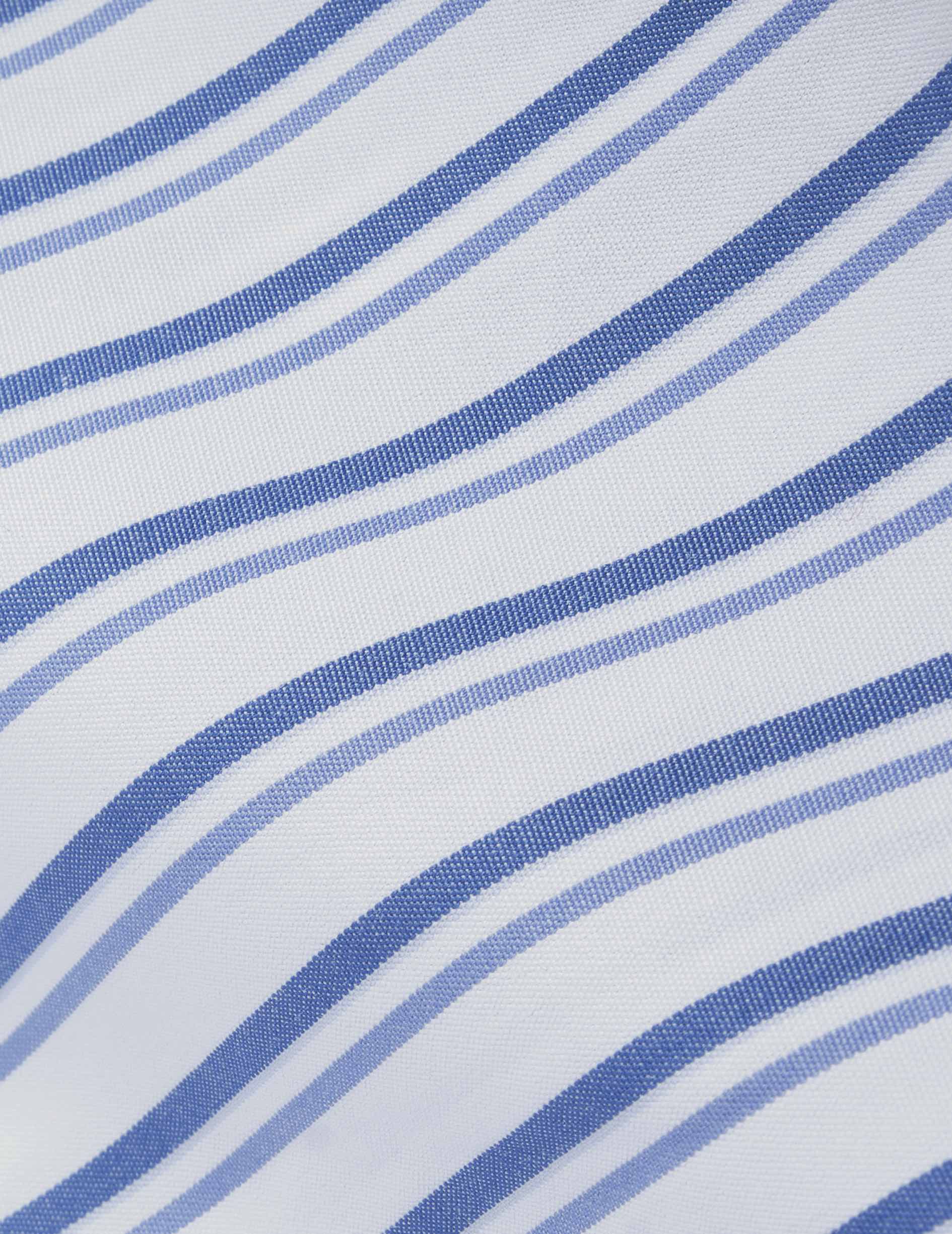 Louis blue striped poplin pajamas