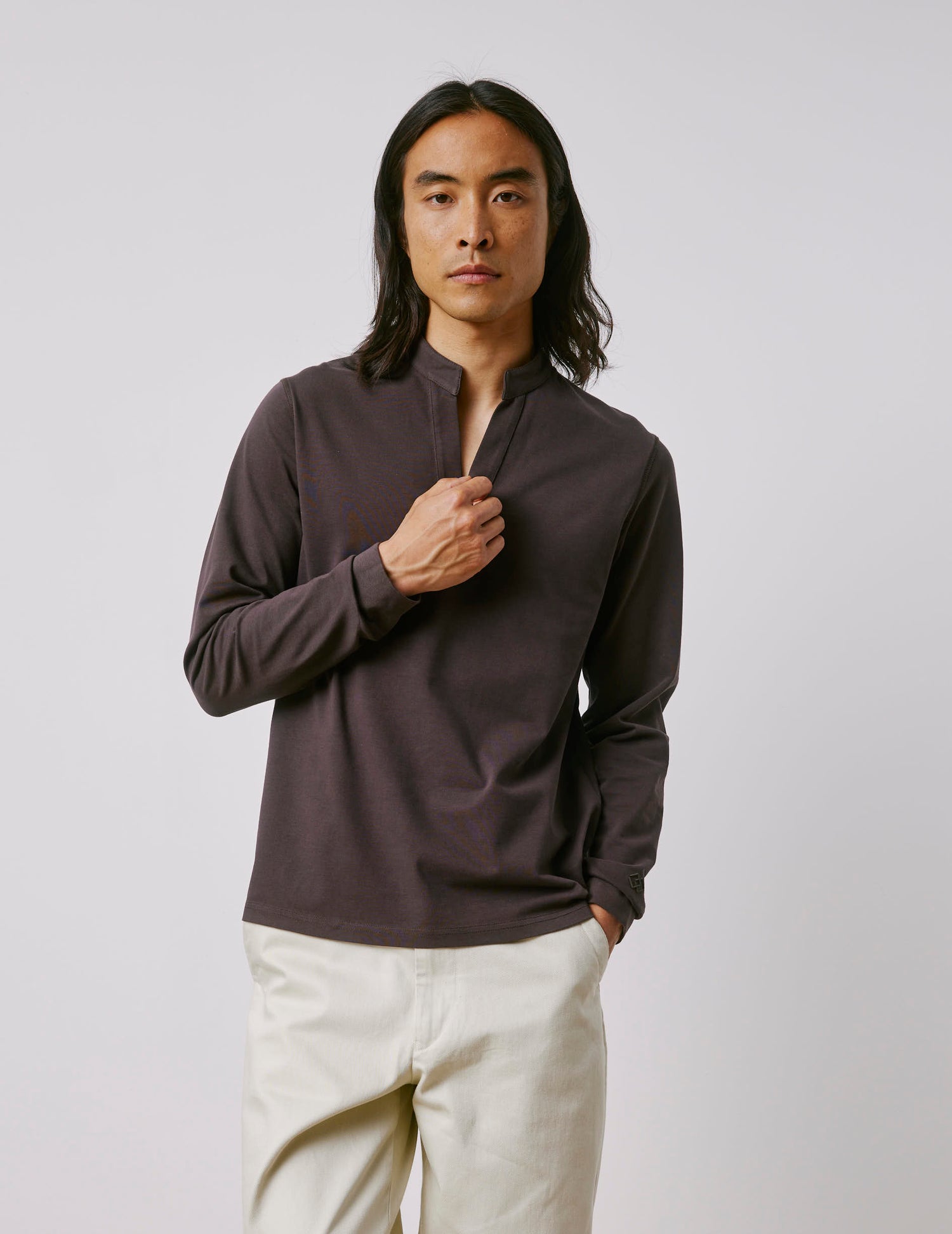 Charles brown cotton t-shirt