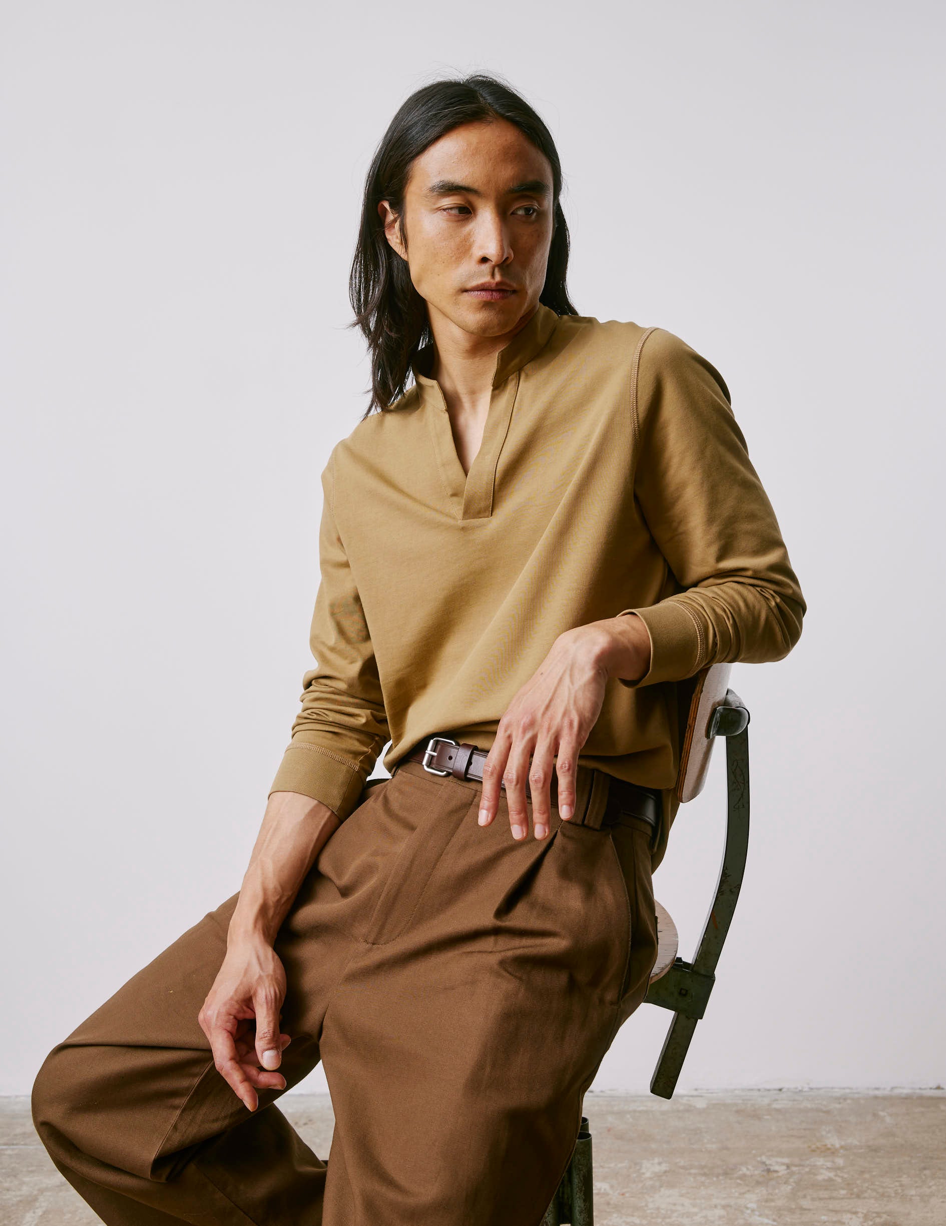 Charles beige cotton t-shirt