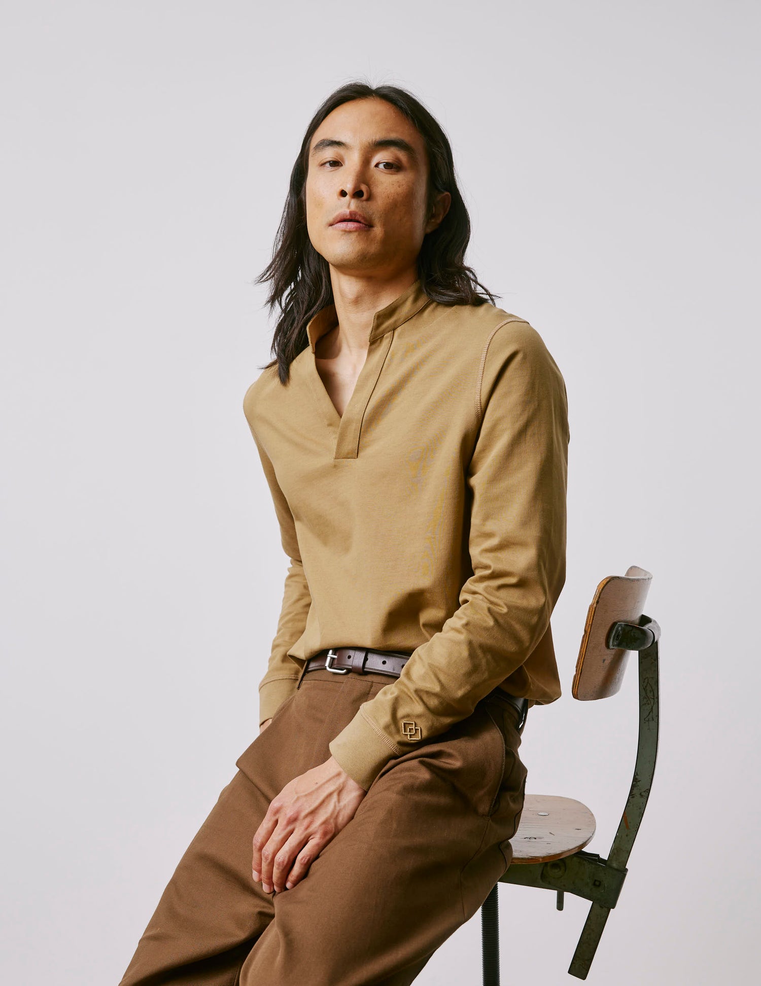 Charles beige cotton t-shirt