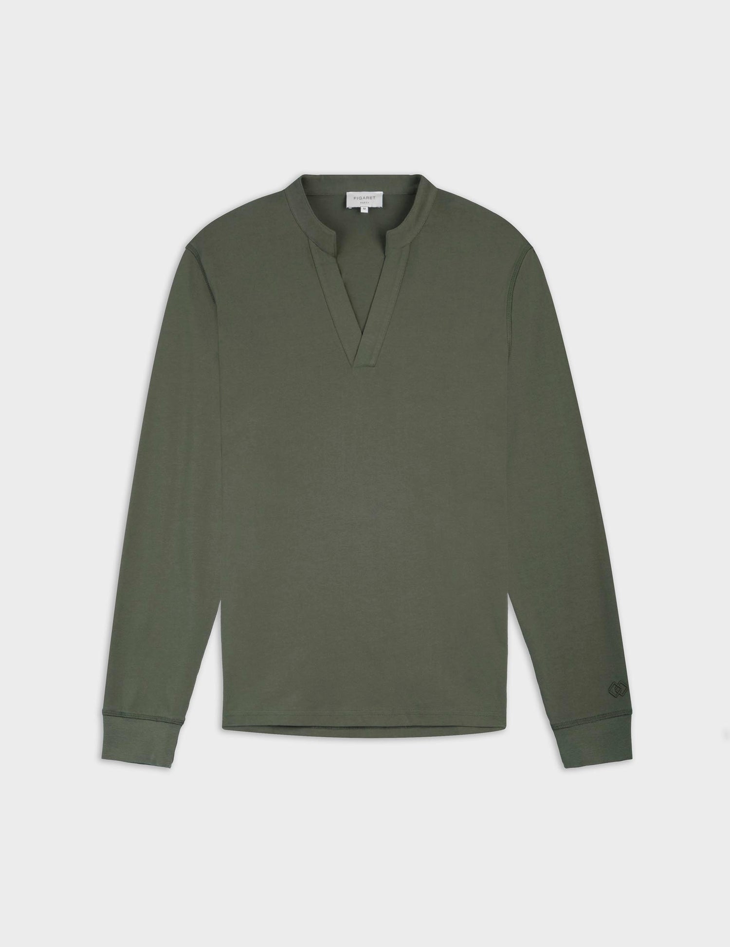 Charles khaki cotton t-shirt