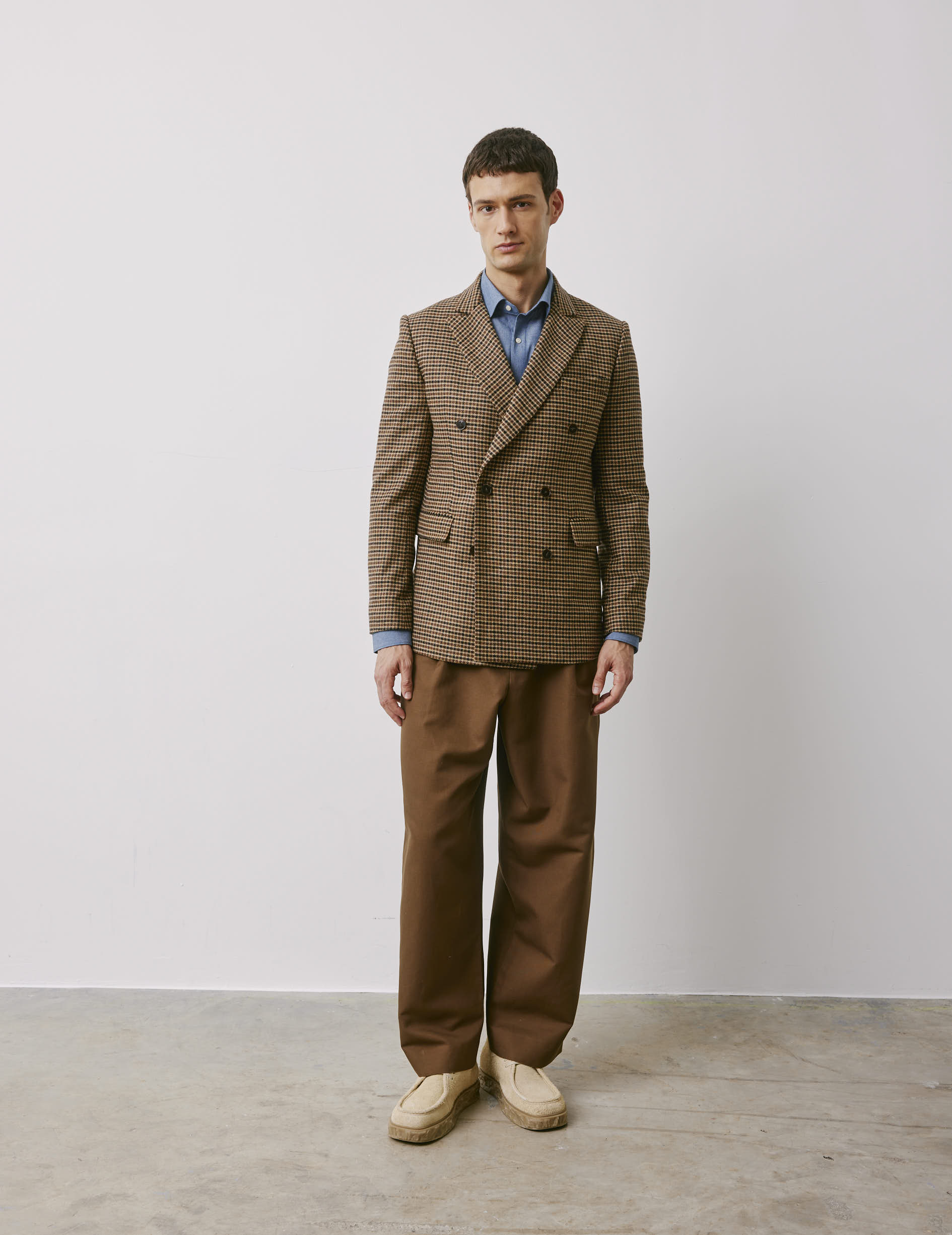 Angelo brown houndstooth jacket