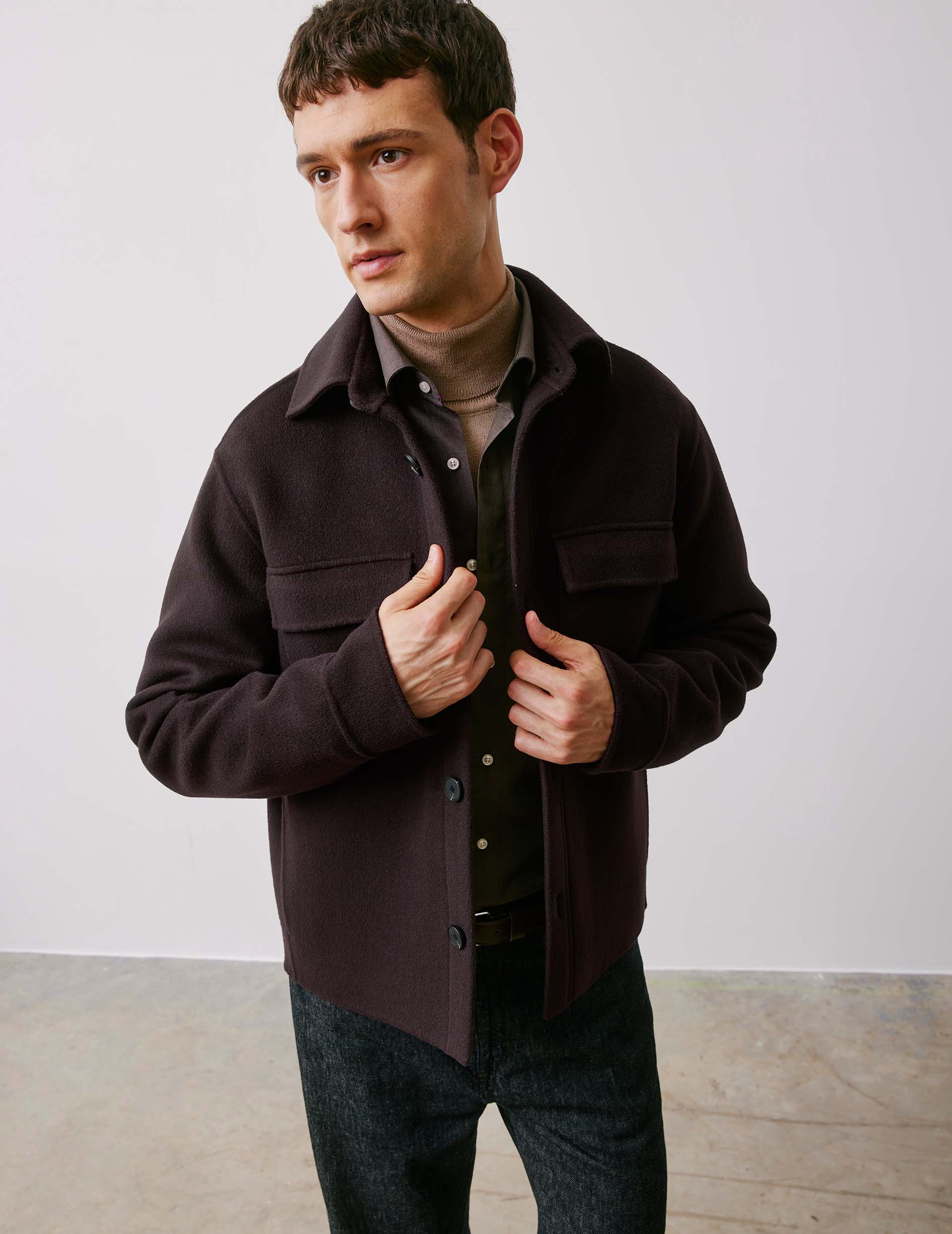 Iona brown wool jacket