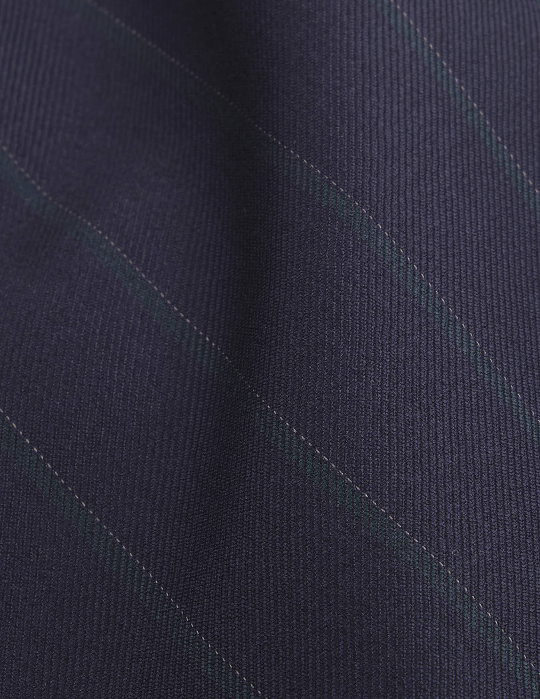 Mickael navy striped virgin wool suit vest