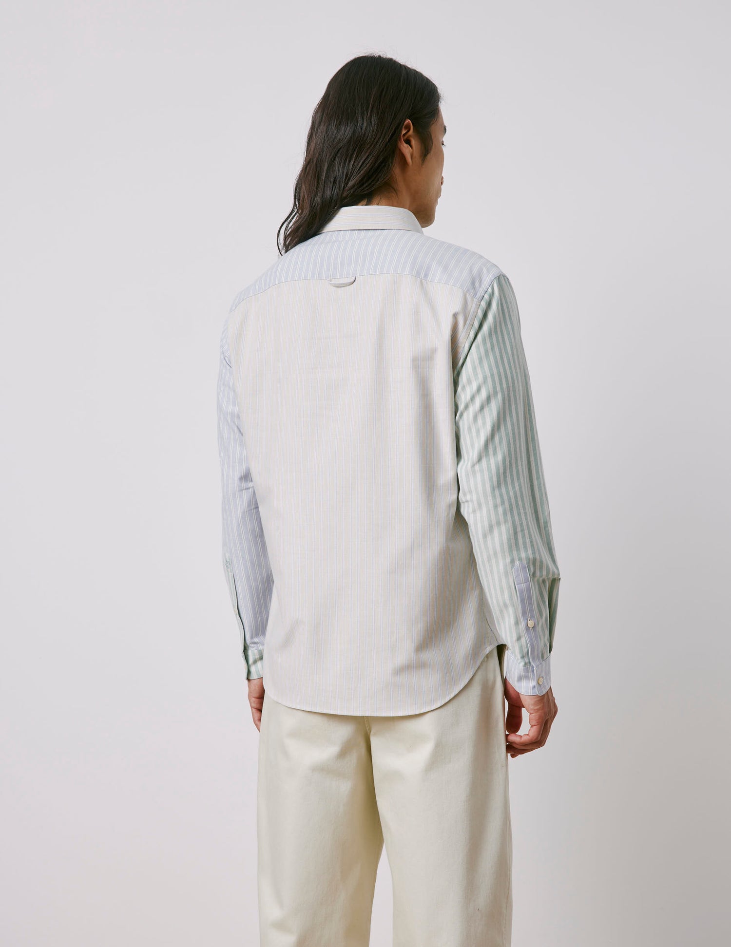 Marvinn blue striped Fun shirt - Oxford - American Collar#3