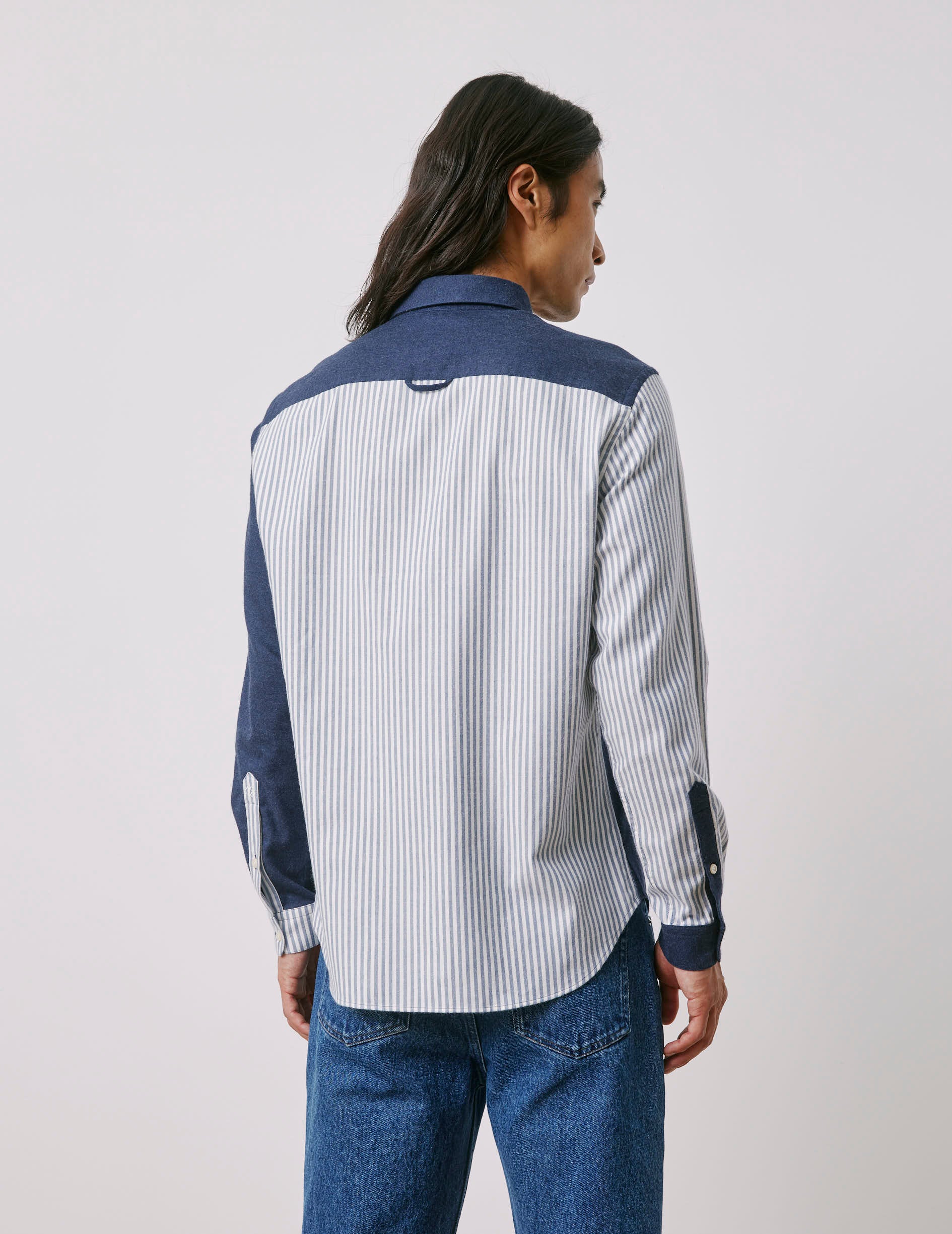 William blue Fun shirt - Flannel - American Collar