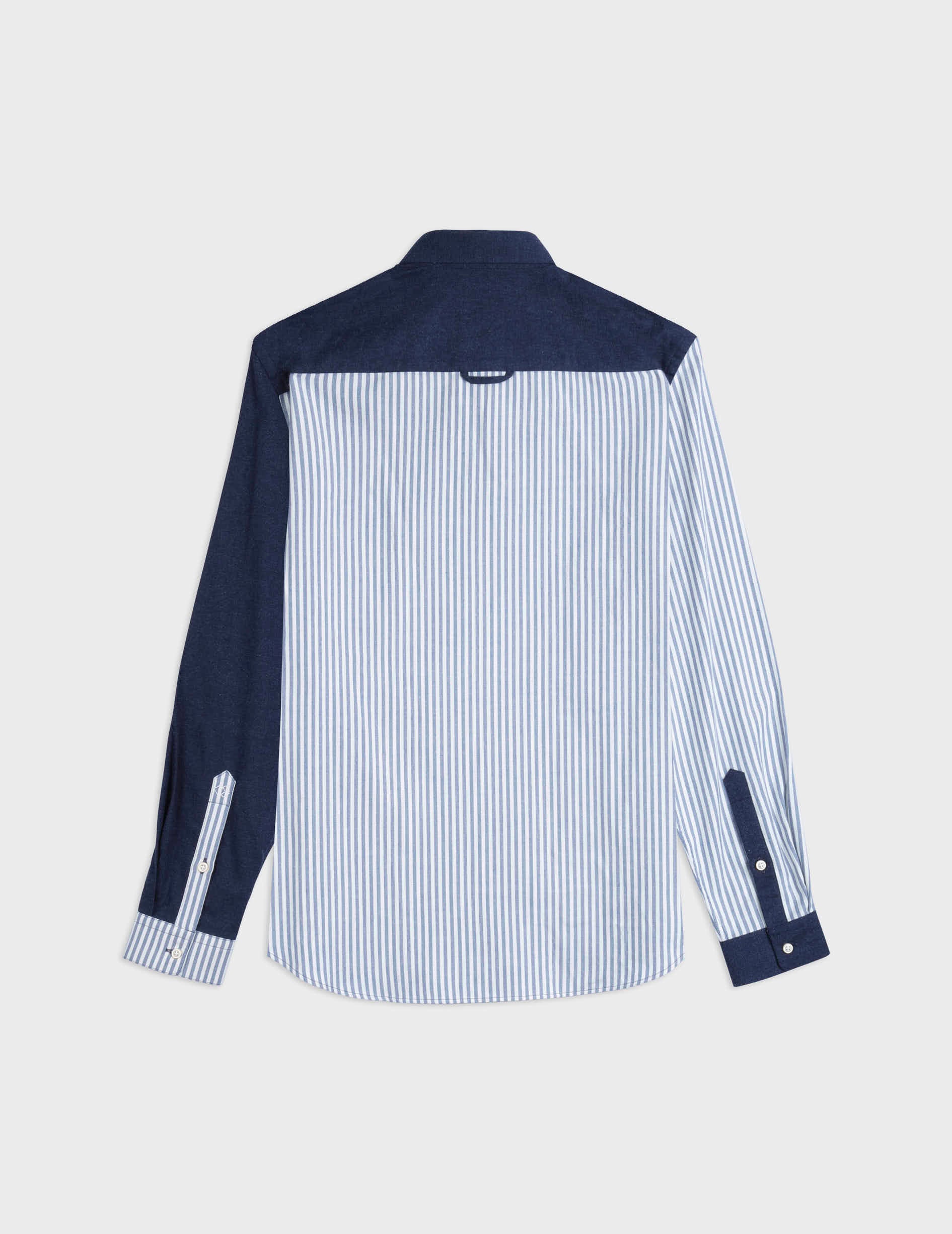 William blue Fun shirt - Flannel - American Collar