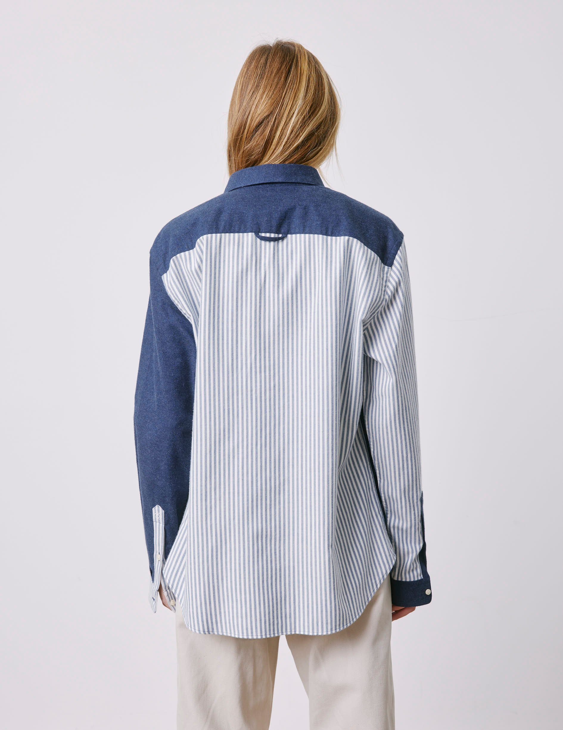 William blue Fun shirt - Flannel - American Collar