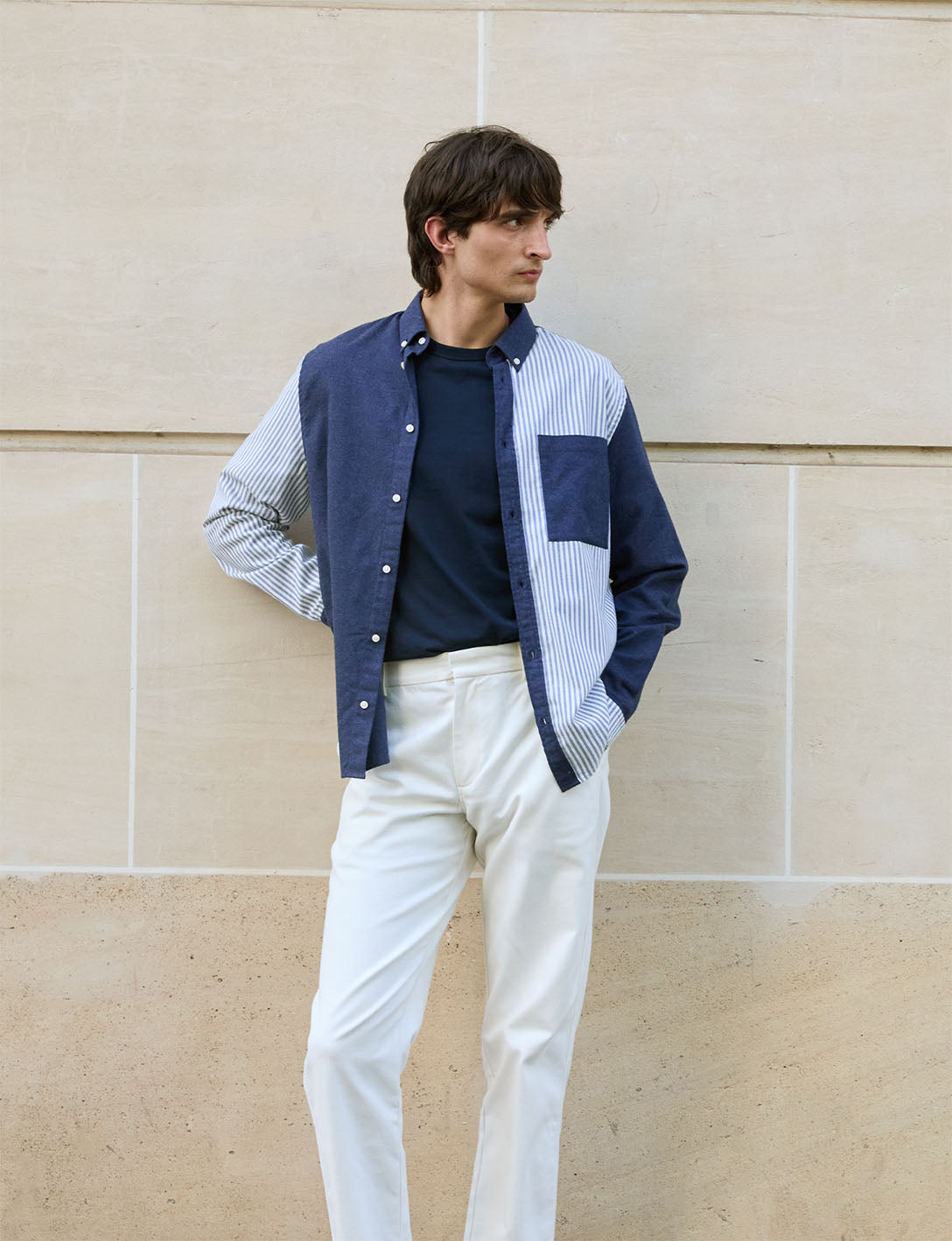 William blue Fun shirt - Flannel - American Collar