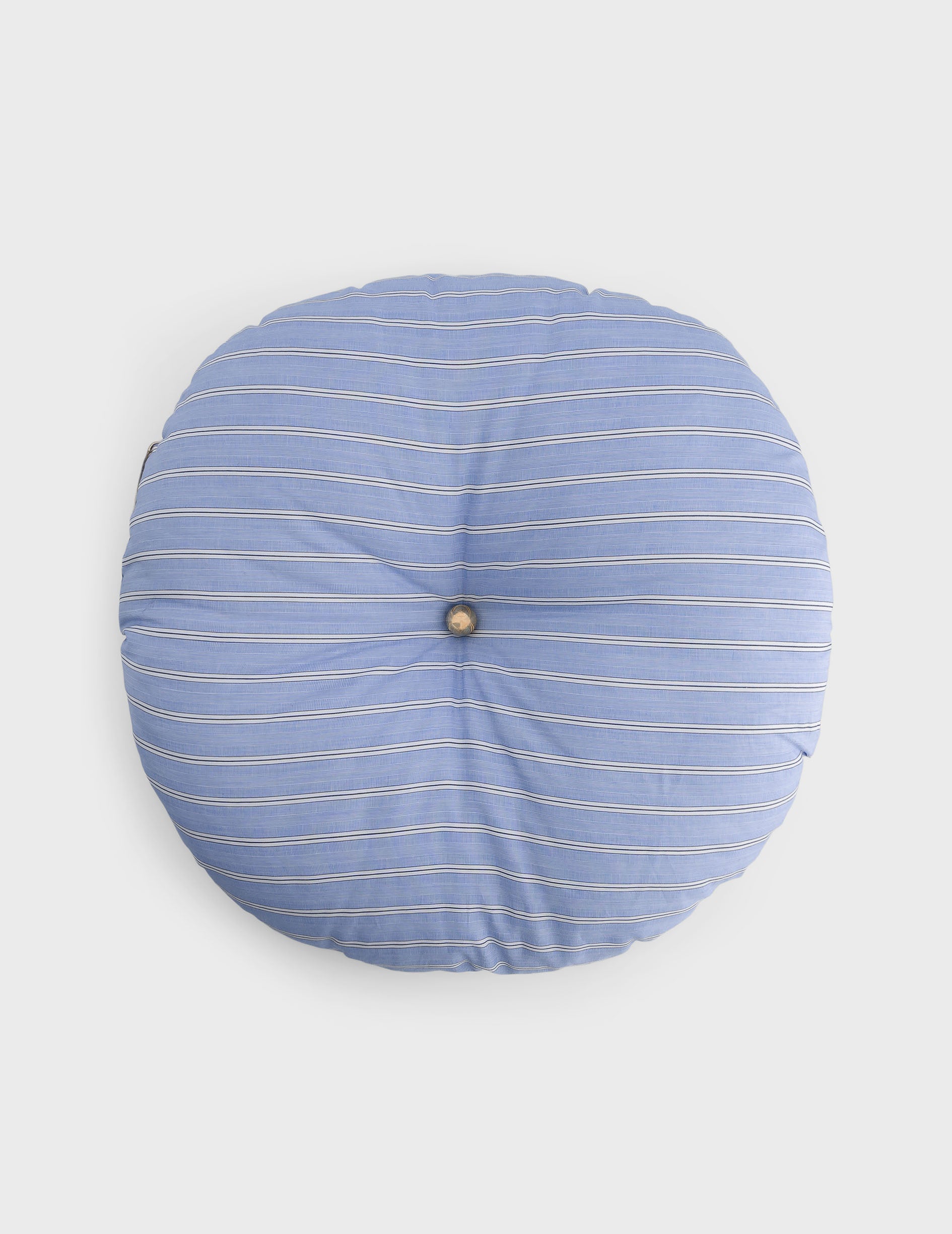 Pandoro blue striped popeline cushion