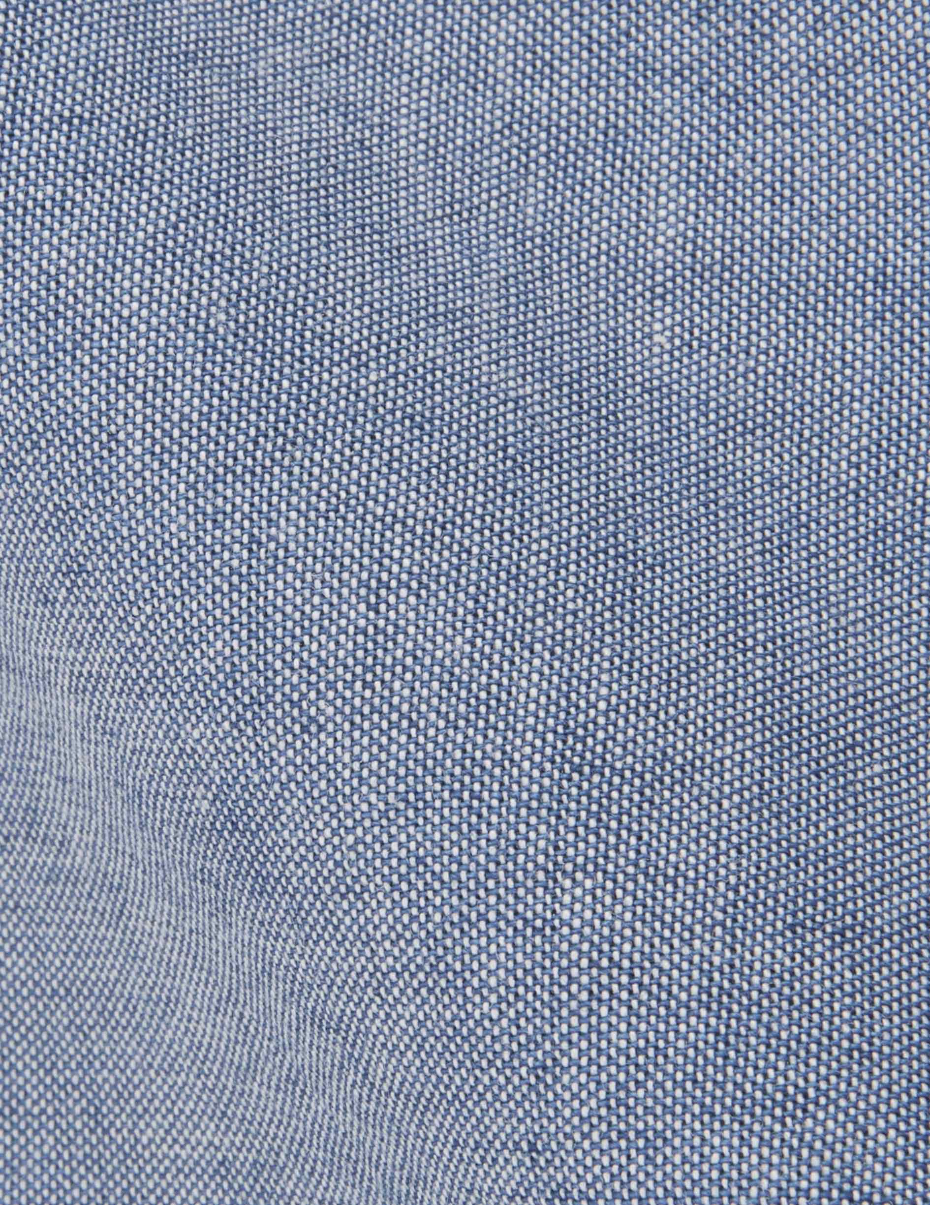 Aristote blue denim shirt - Denim - Italian Collar