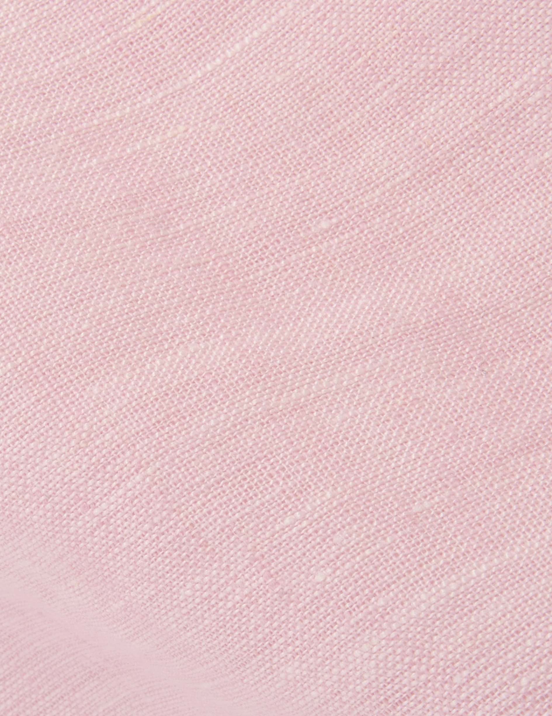 Light pink linen Aristote shirt - Linen - Italian Collar
