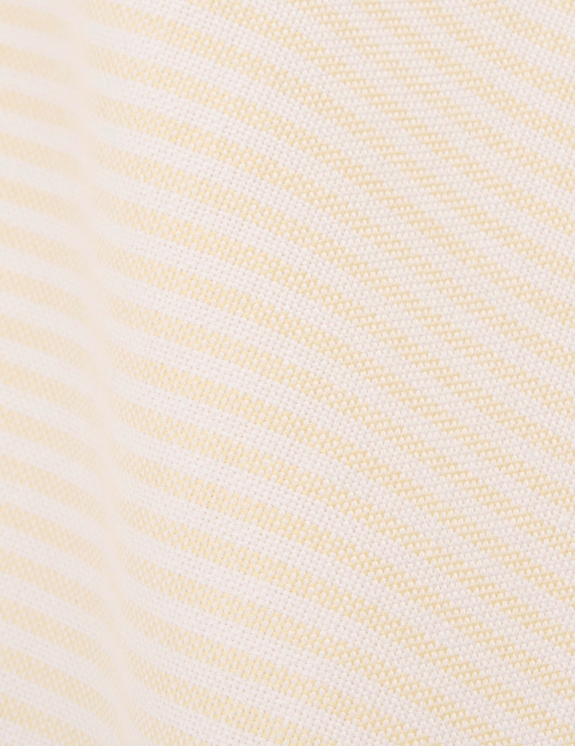 Auguste Striped yellow shirt - Oxford - French Collar