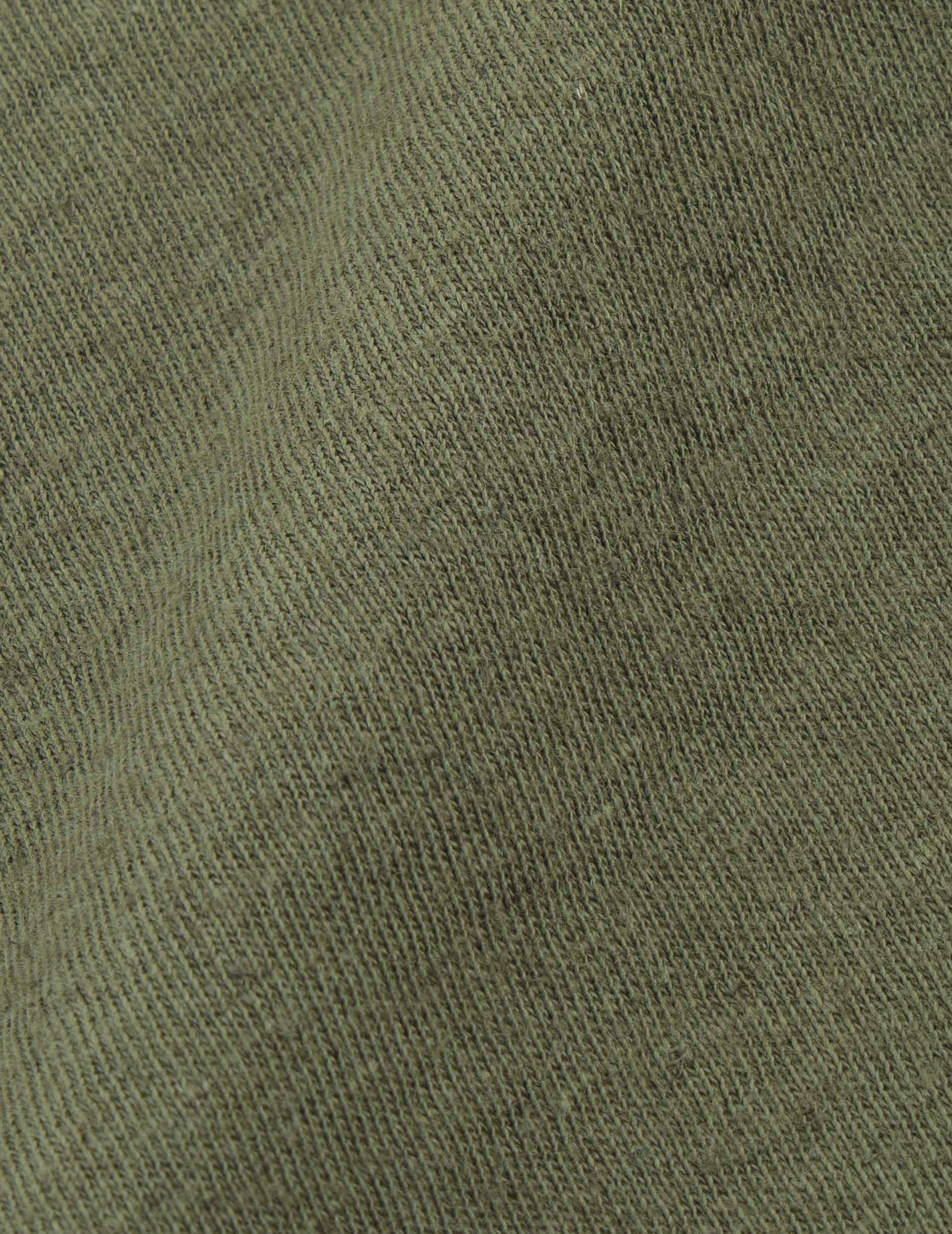 Benny khaki cotton and linen T-shirt