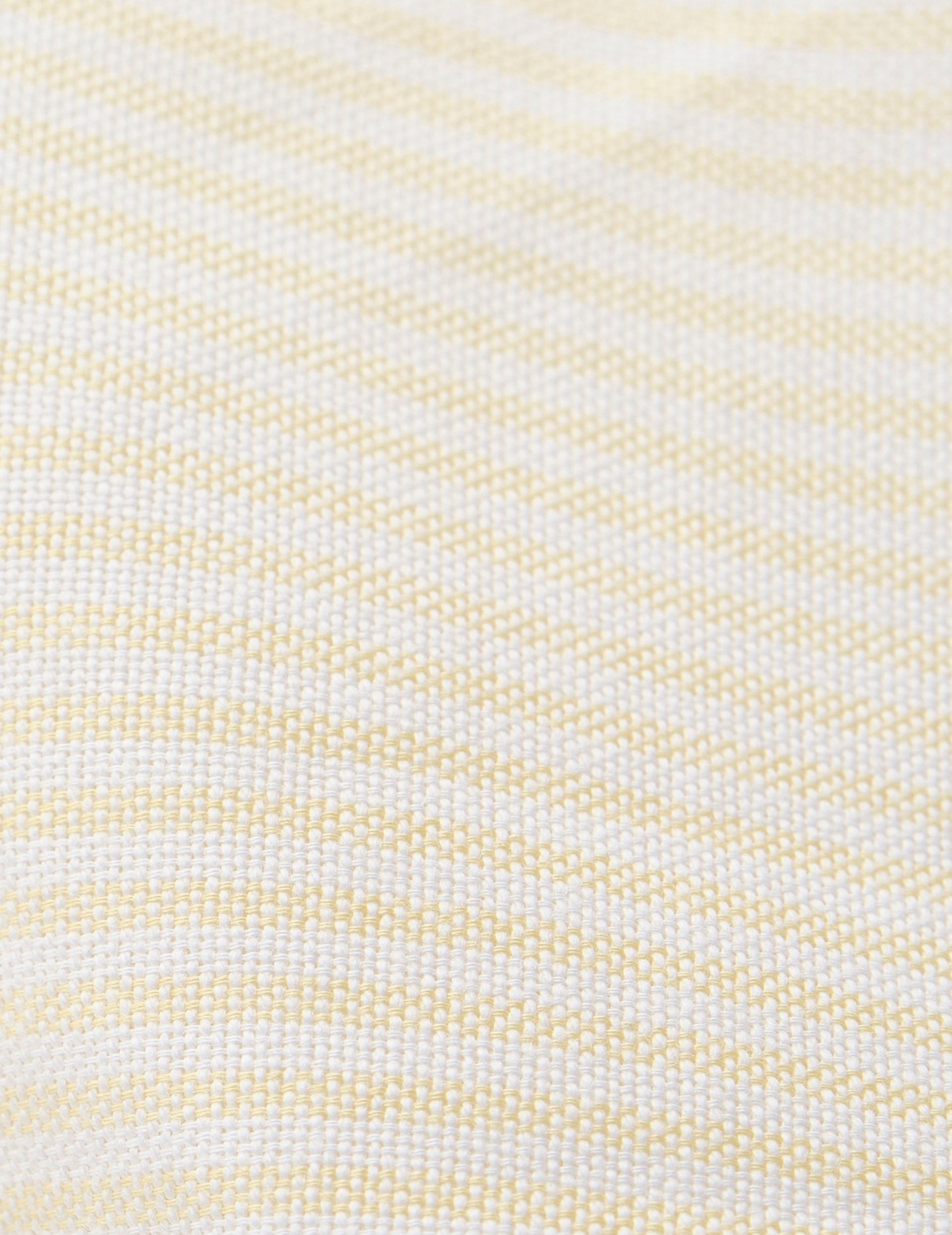 Carl Striped yellowshirt - Oxford - Open straight Collar