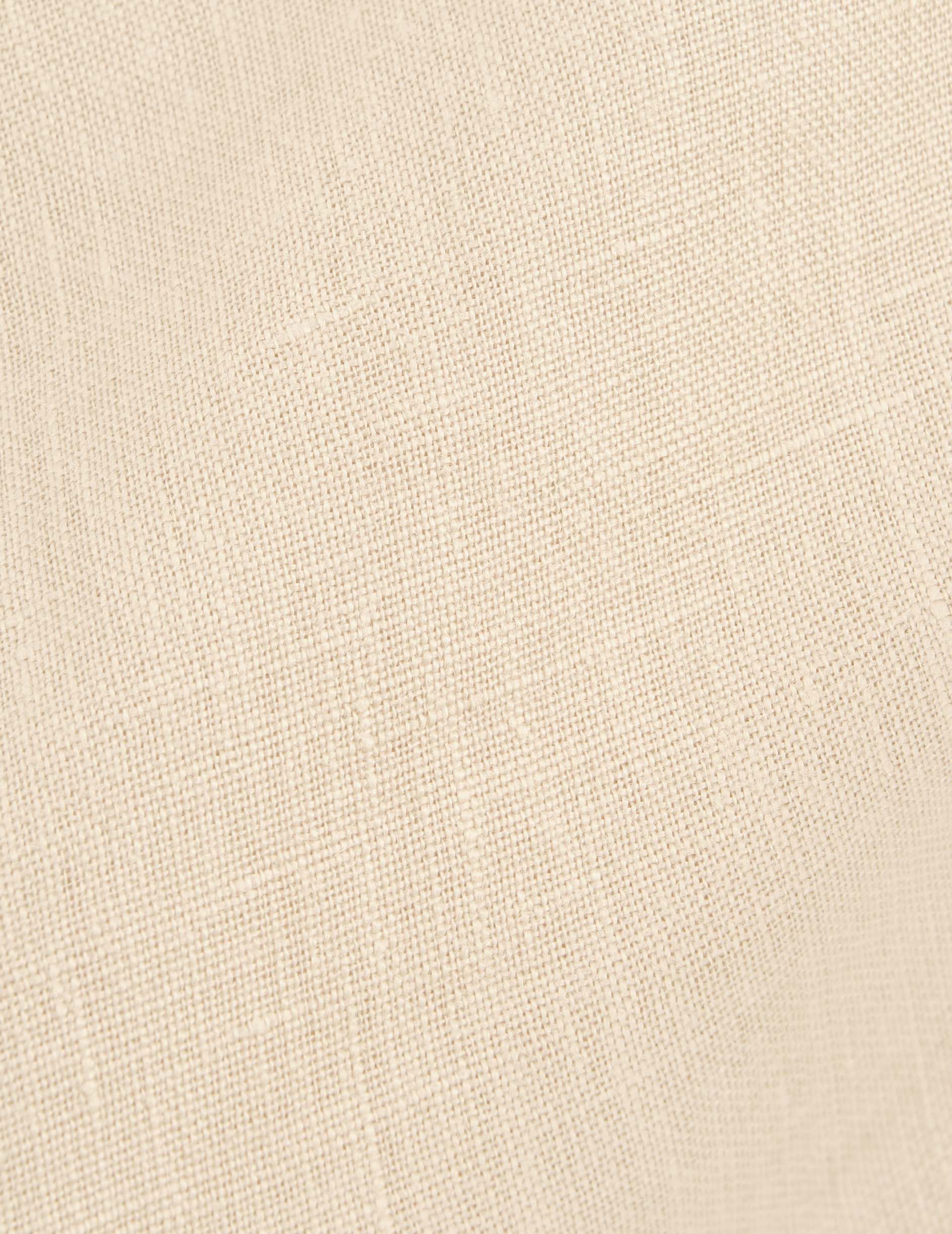 Carl shirt in beige linen - Linen - open right Collar