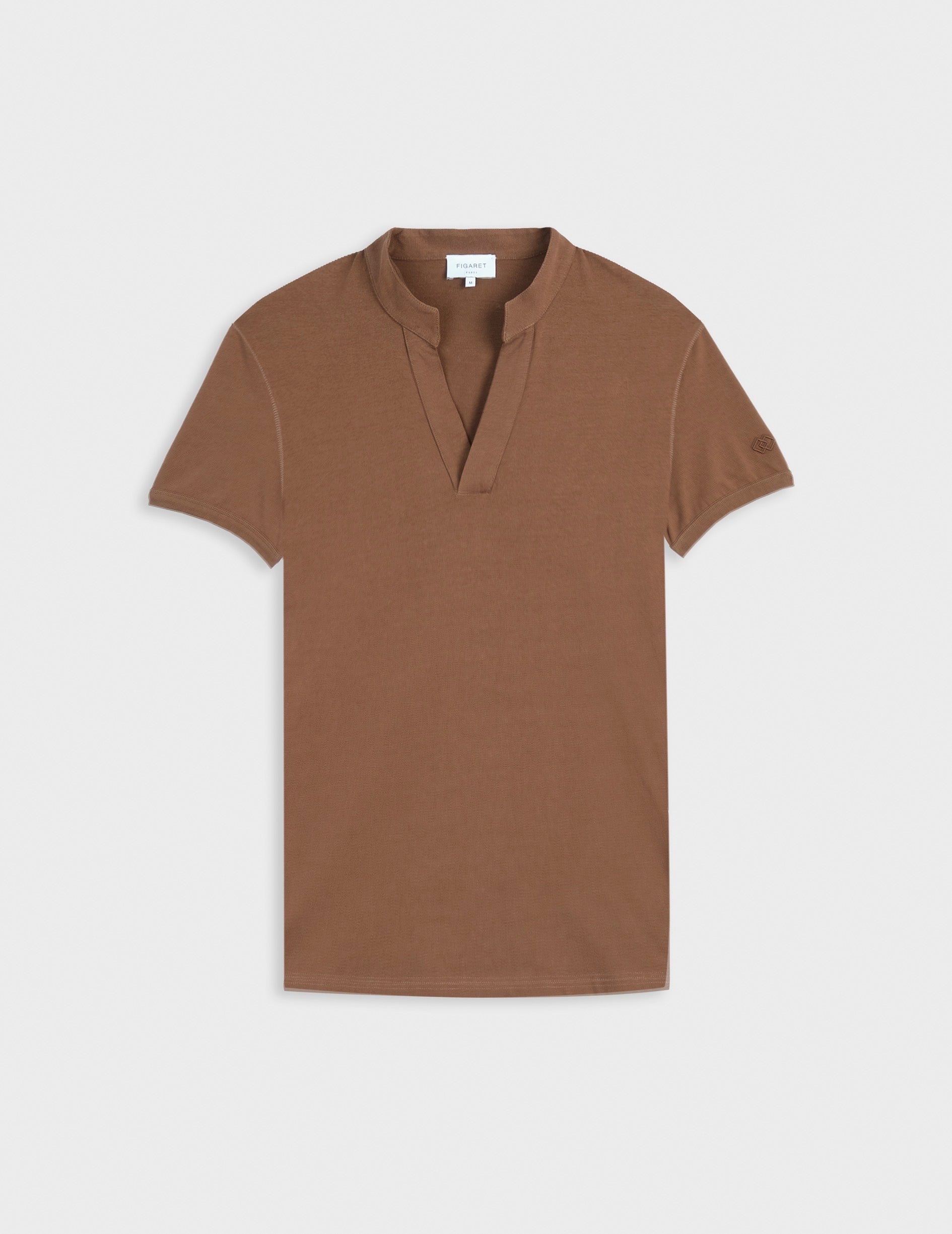 Charly dark brown cotton T-shirt