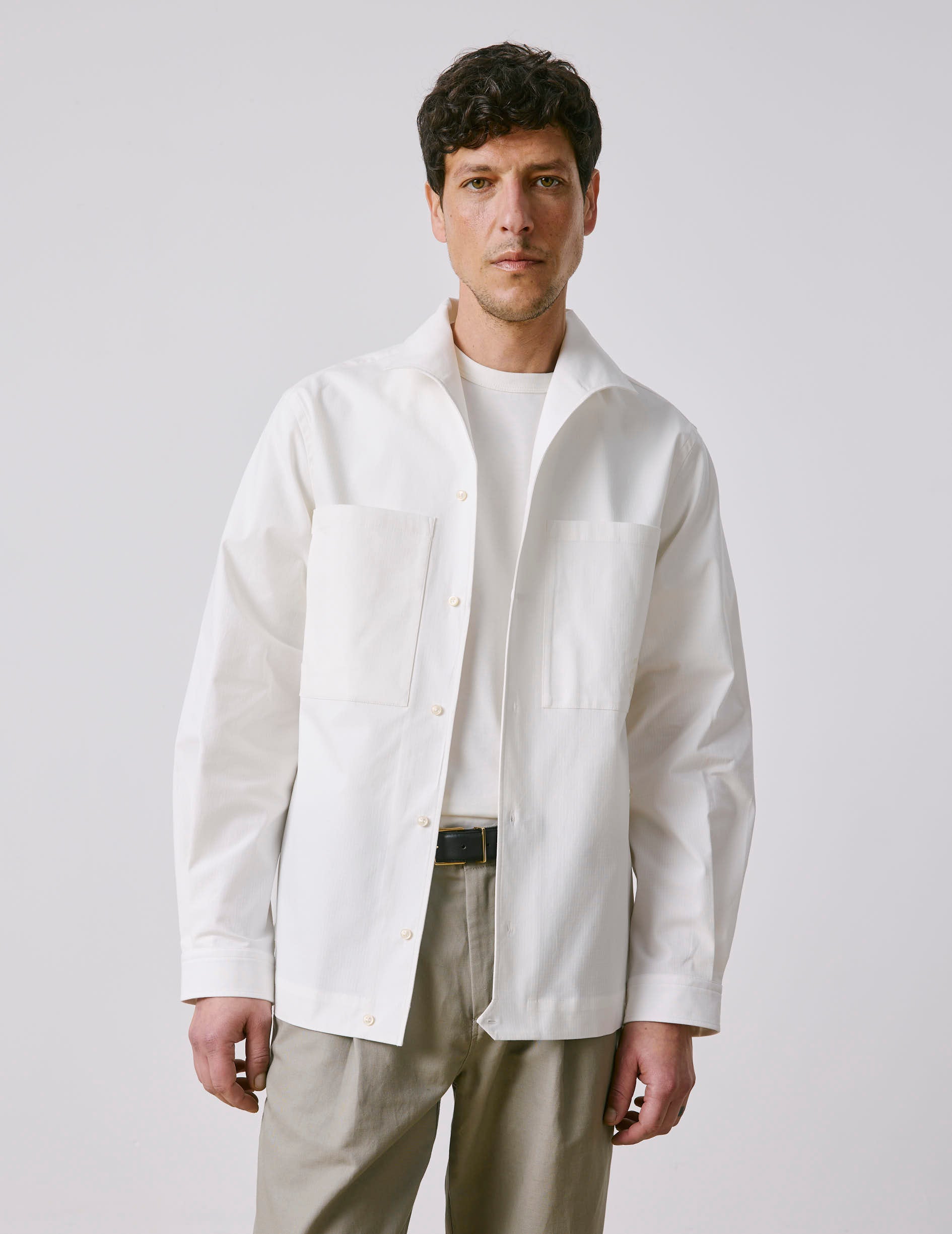 White Delta shirt - Ripstop - Delta Collar