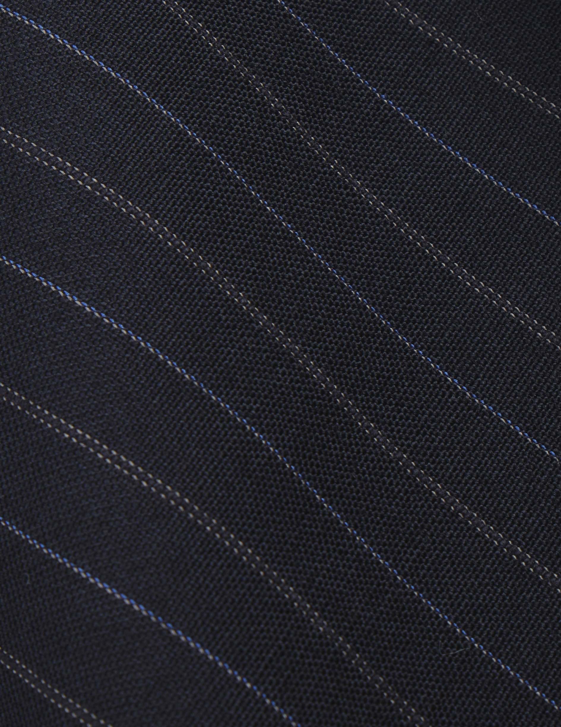 Driss navy virgin wool suit pants