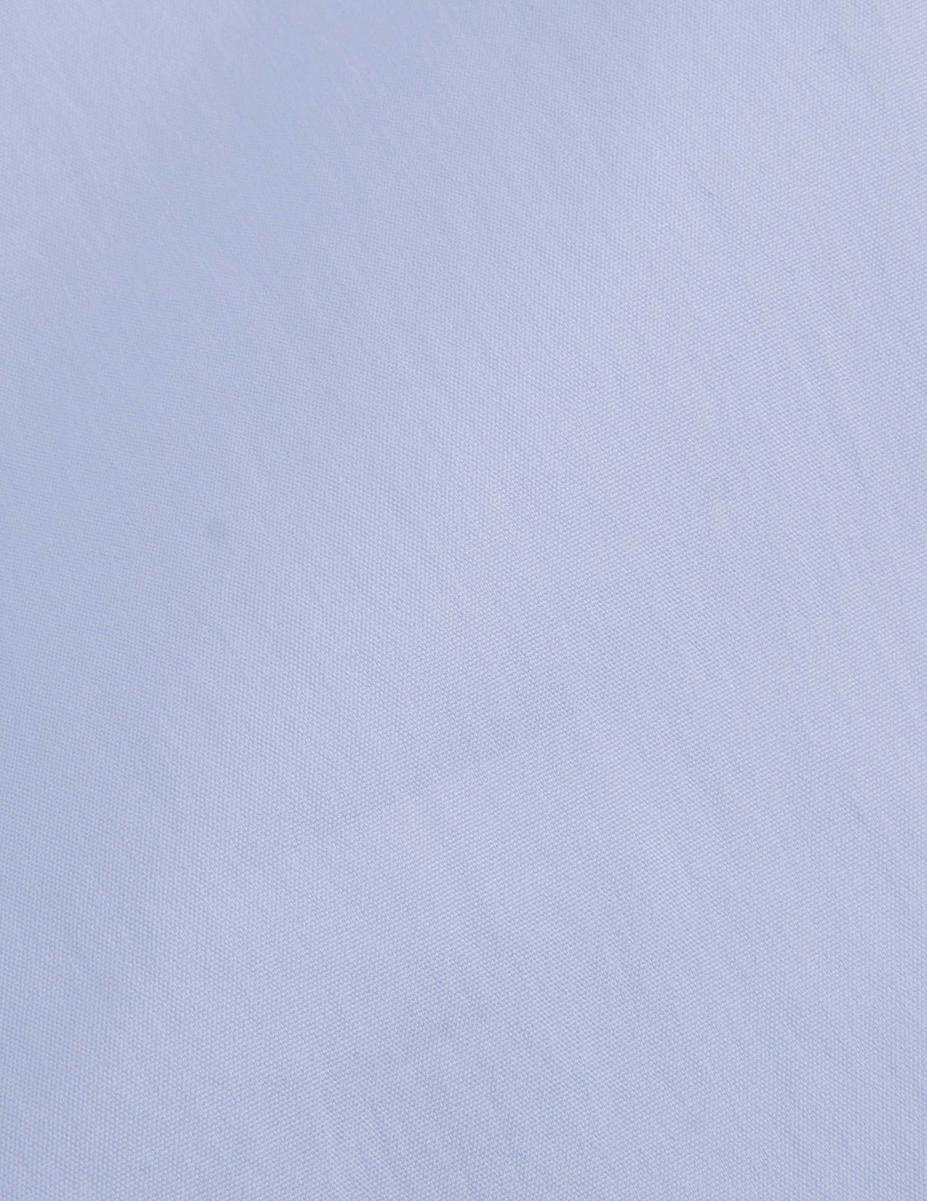 Semi-fitted light blue shirt - Poplin - Figaret Collar