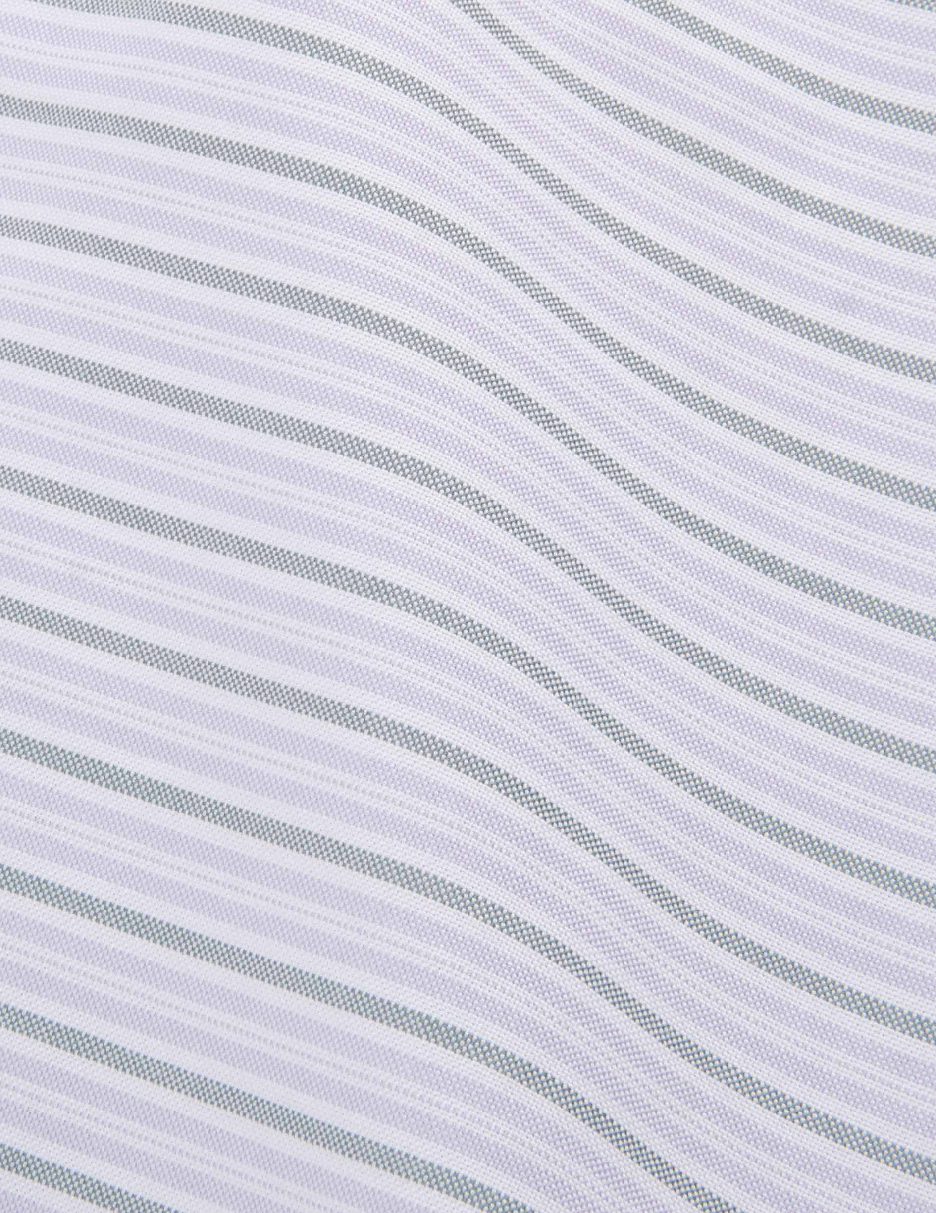 Gabriel Striped purple shirt - Oxford - American Collar