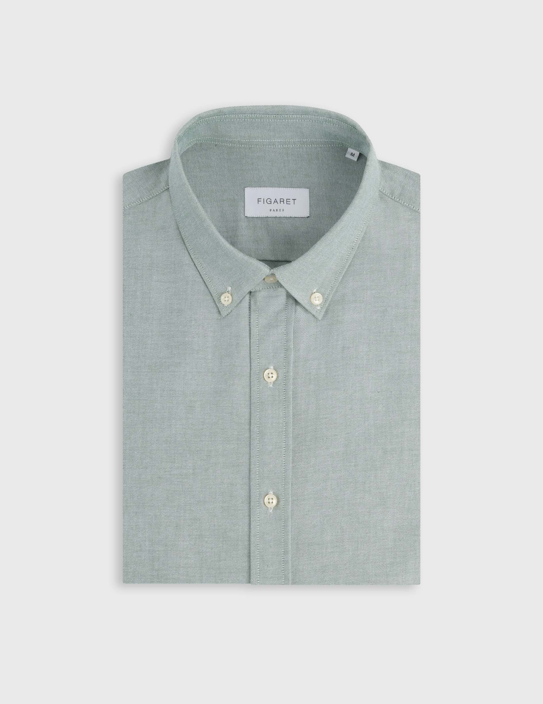 Gaspard Green shirt - Oxford - American Collar