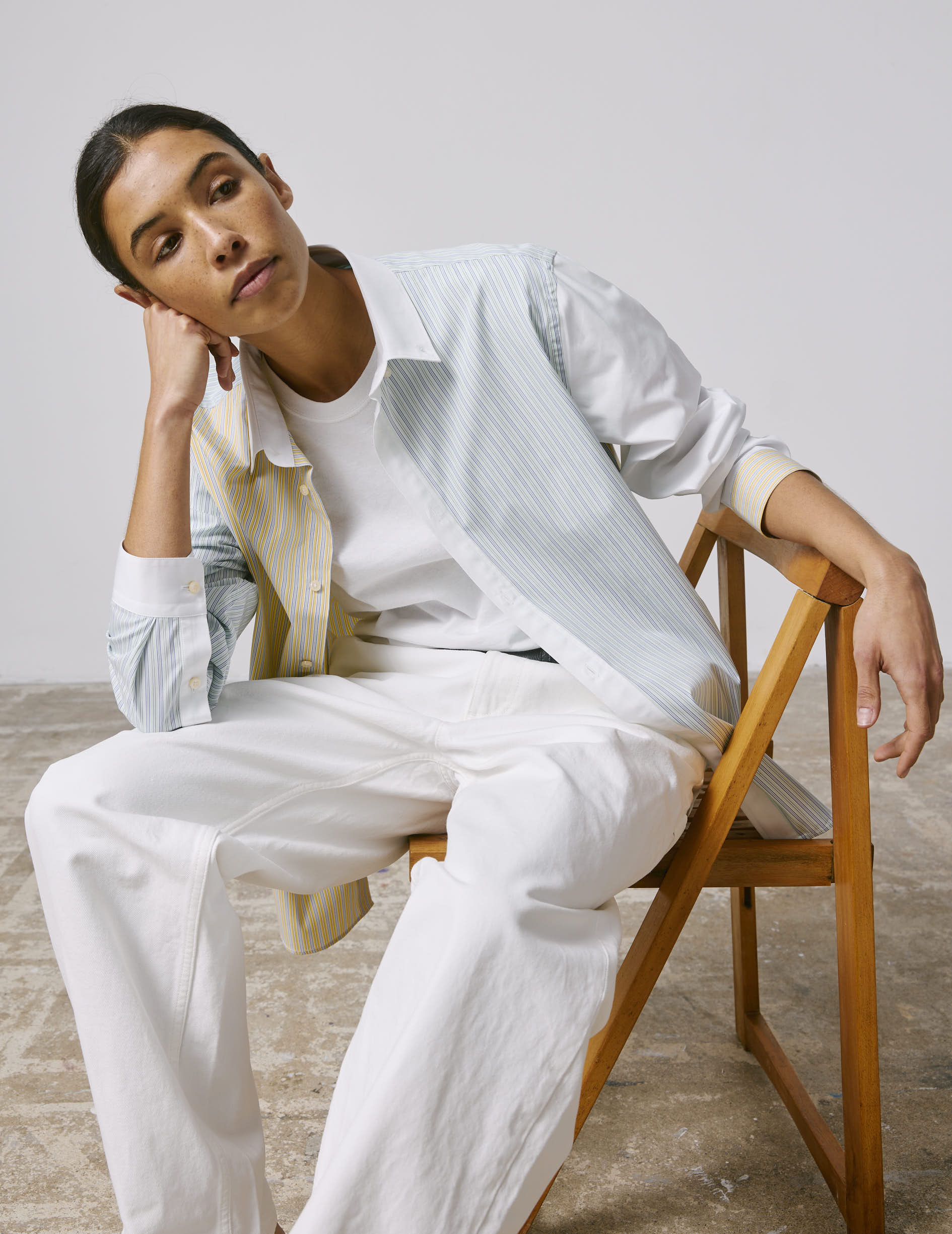 Harry Striped green Fun shirt - Poplin - American Collar