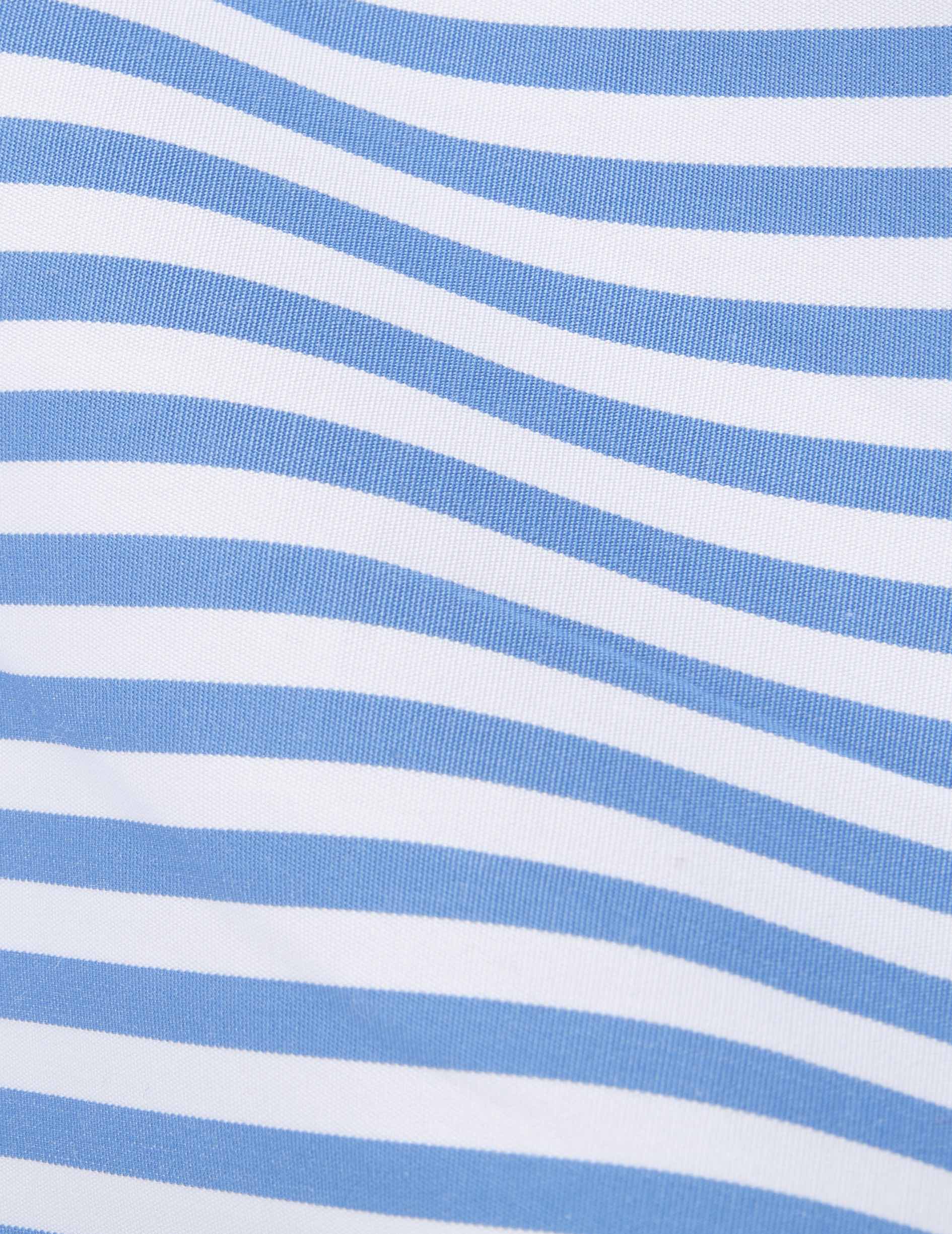 Blue Herwin shirt - Popeline - Officier Collar