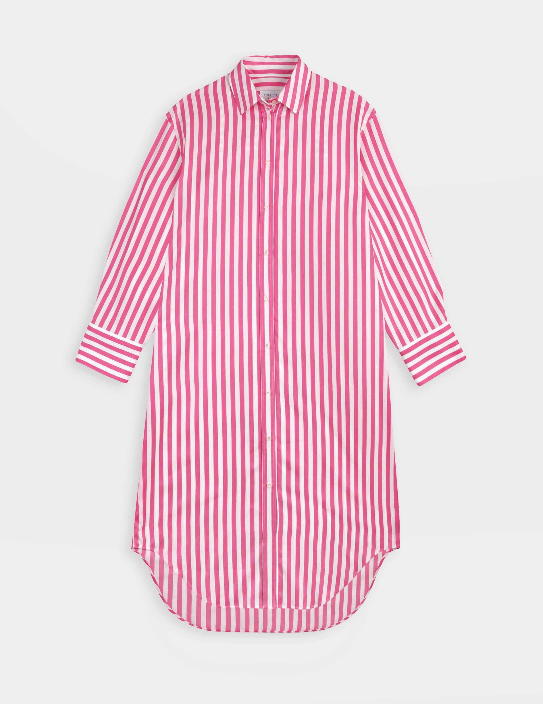 Fuchsia Lina shirt dress