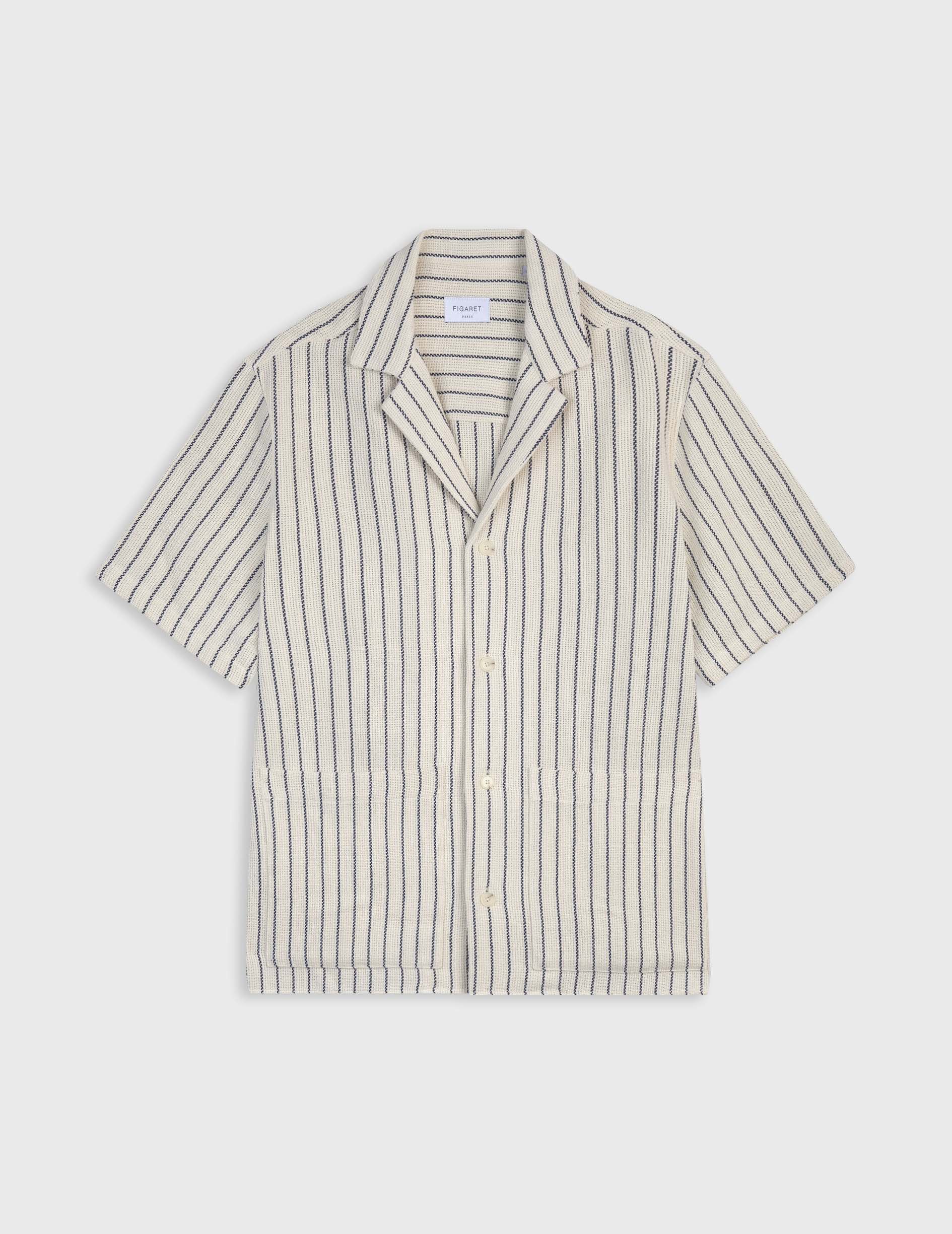 Luz ecru shirt - Openwork - Pyjamas Collar