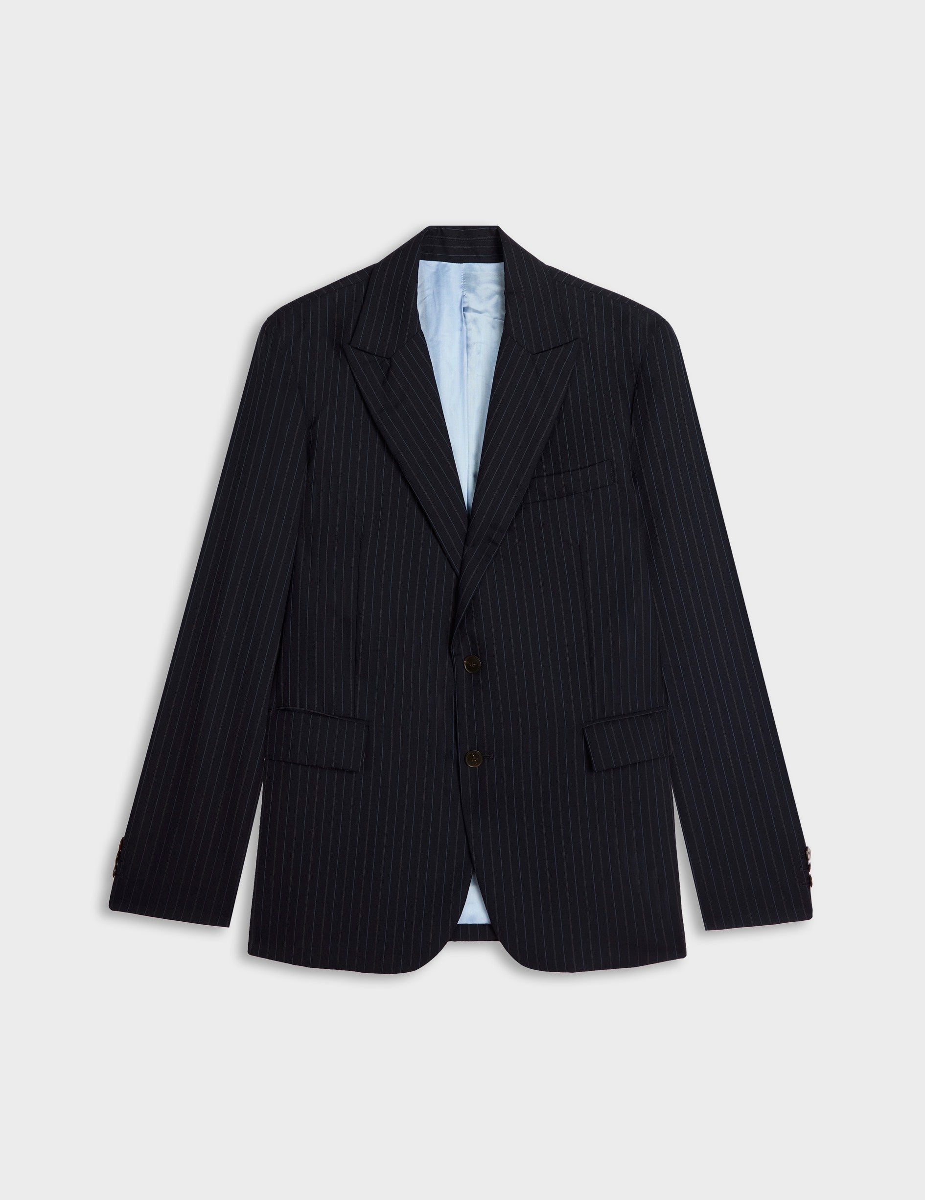 Marlon navy virgin wool suit jacket