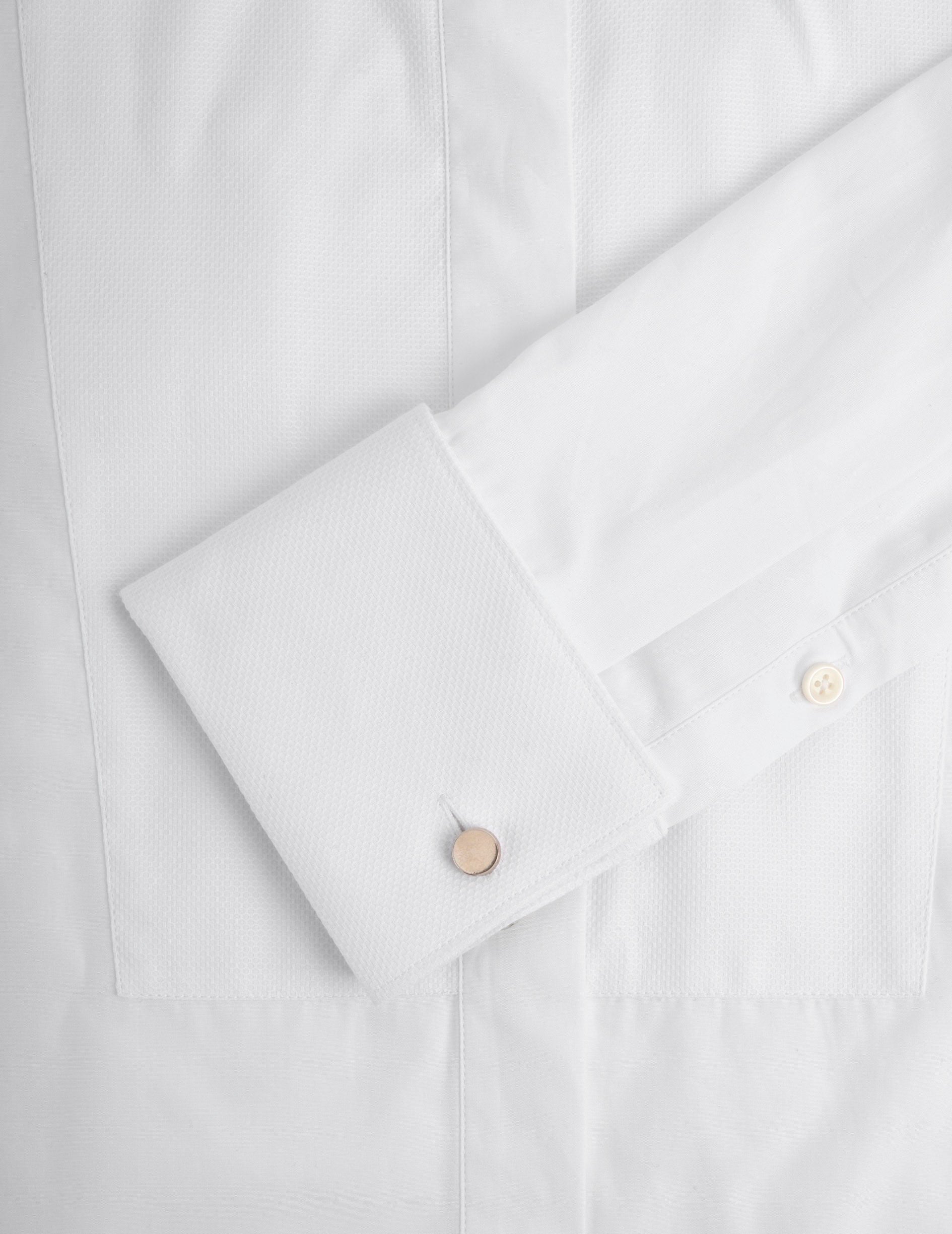 White Nadine shirt - Poplin - Broken Collar - Musketeers Cuffs