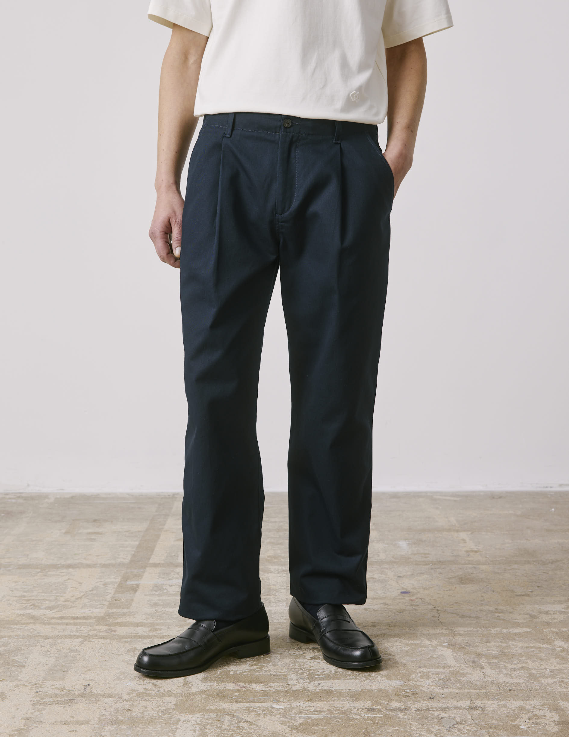 Nataneo navy twill pants