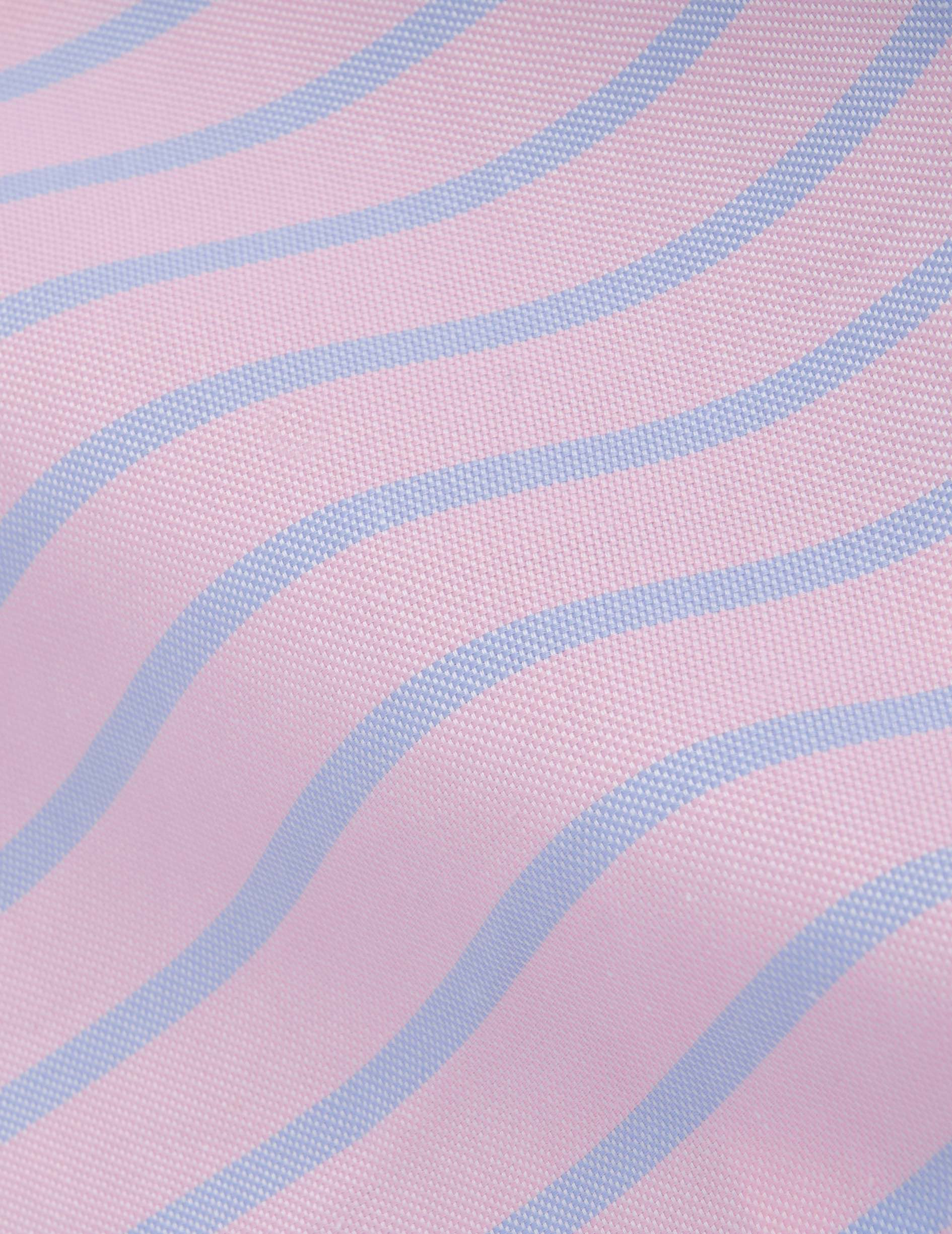 Pink striped Natasha shirt - Oxford - Shirt Collar