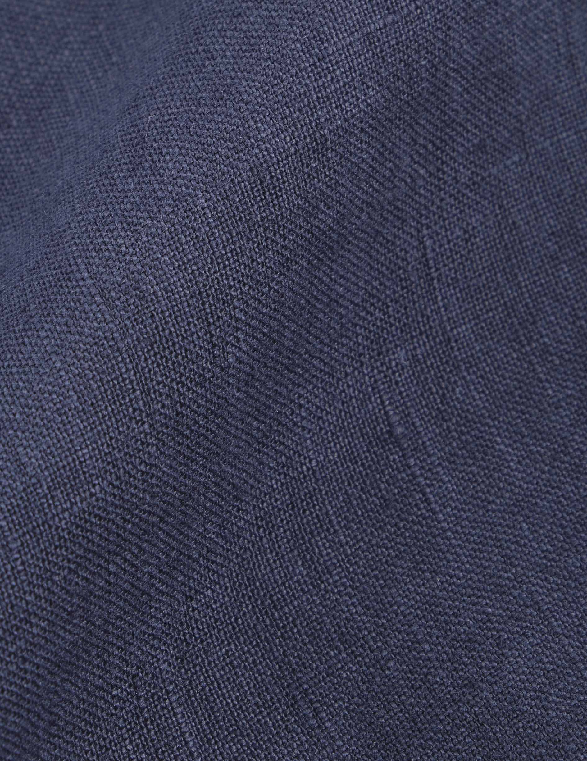 Nathis navy linen blazer jacket