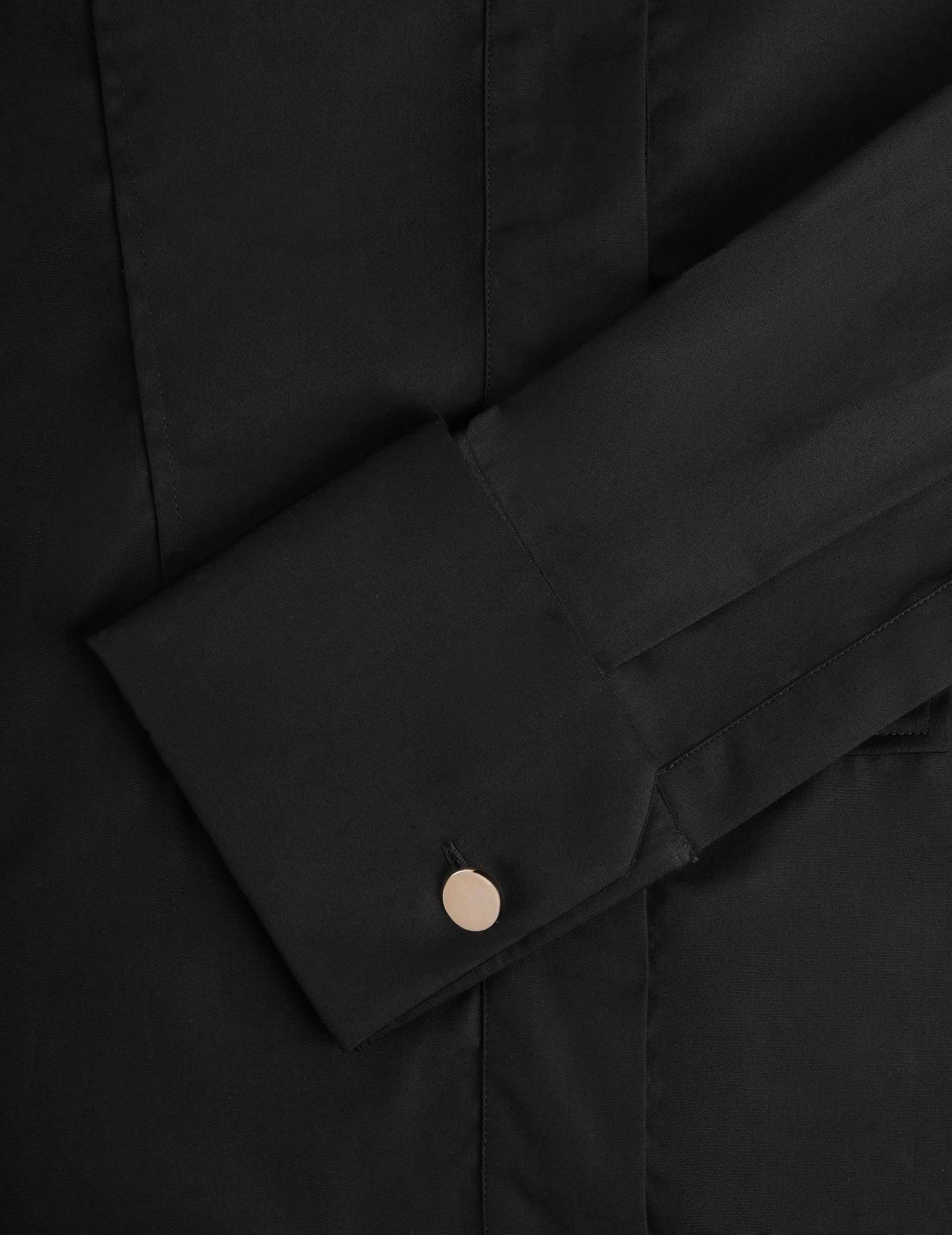 Black Nawelle shirt - Poplin - Shirt Collar - French Cuffs