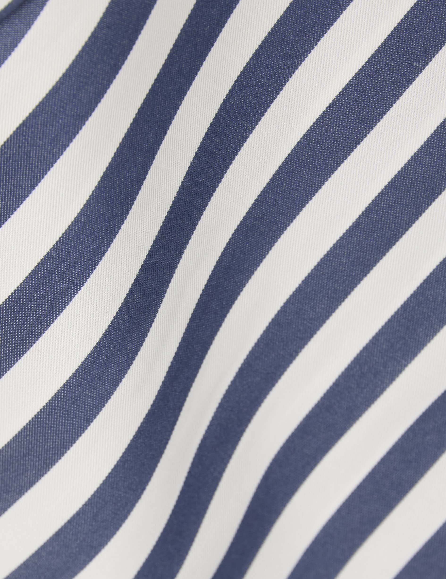 Striped navy Noémia shirt - Shirt Collar