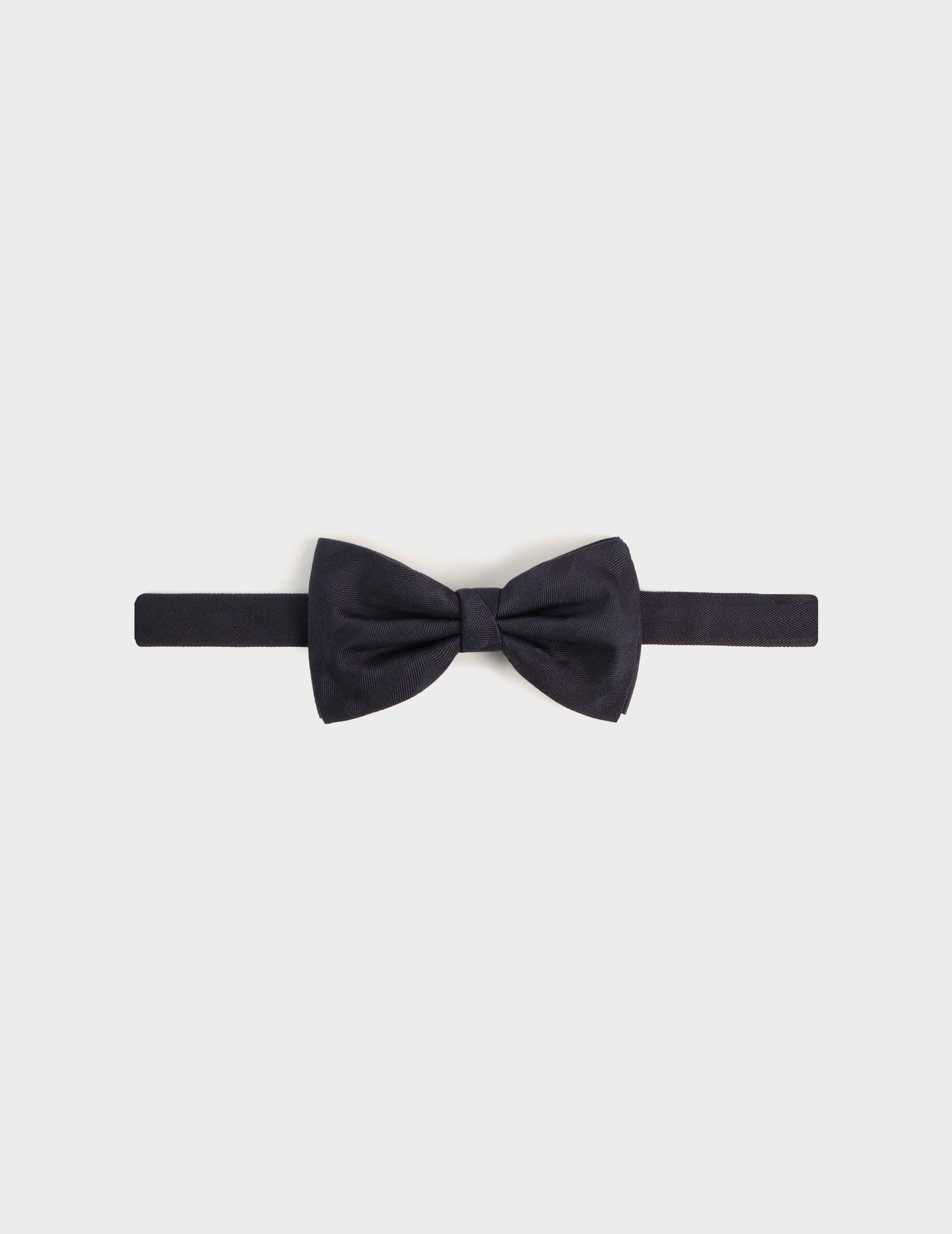 navy herringbone motifs Bow tie