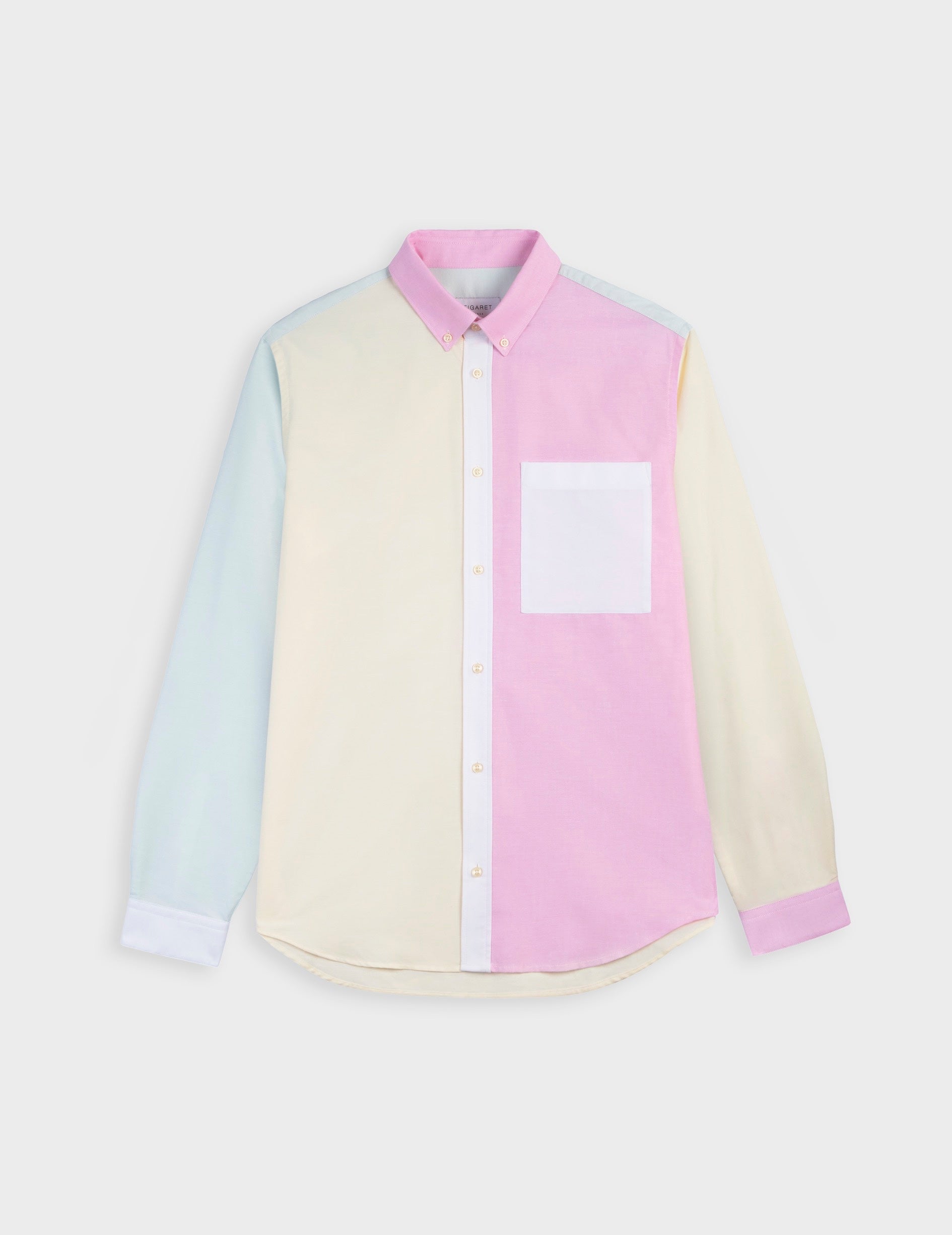 William Light green Fun shirt - Oxford - American Collar