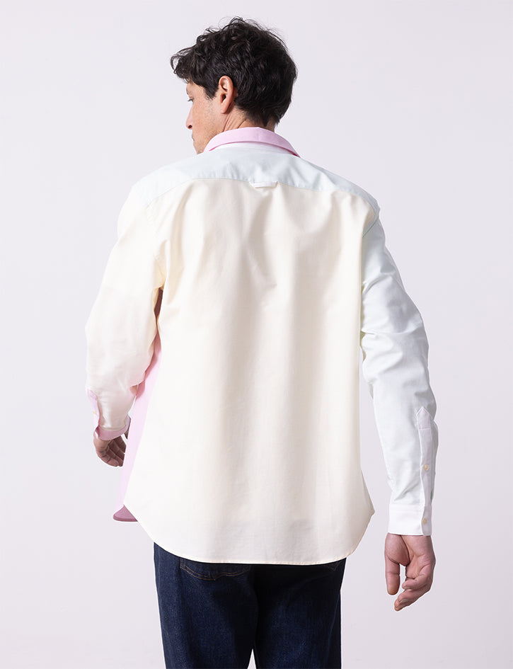 William Light green Fun shirt - Oxford - American Collar