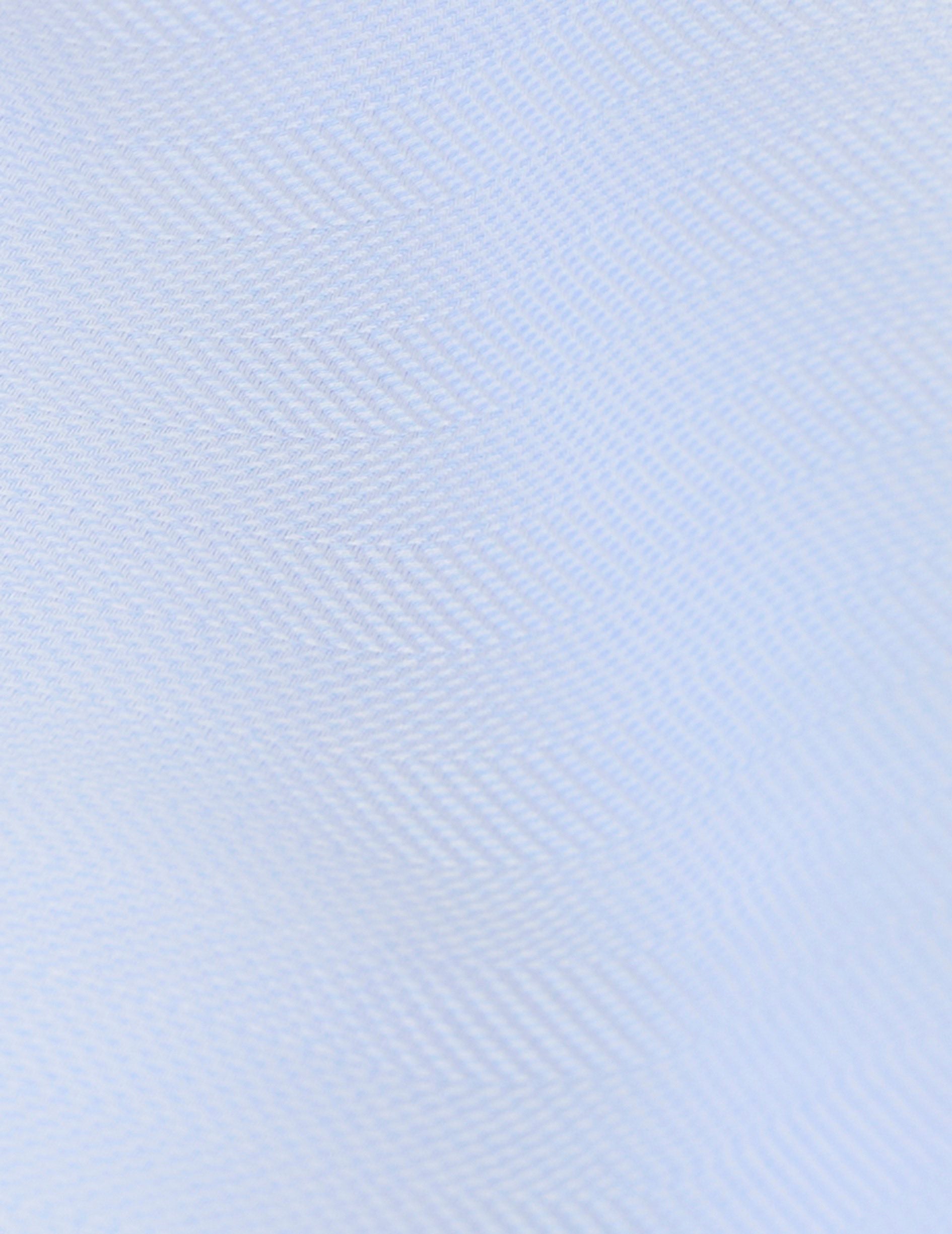 Semi-fitted light blue shirt - Chevron - English Collar