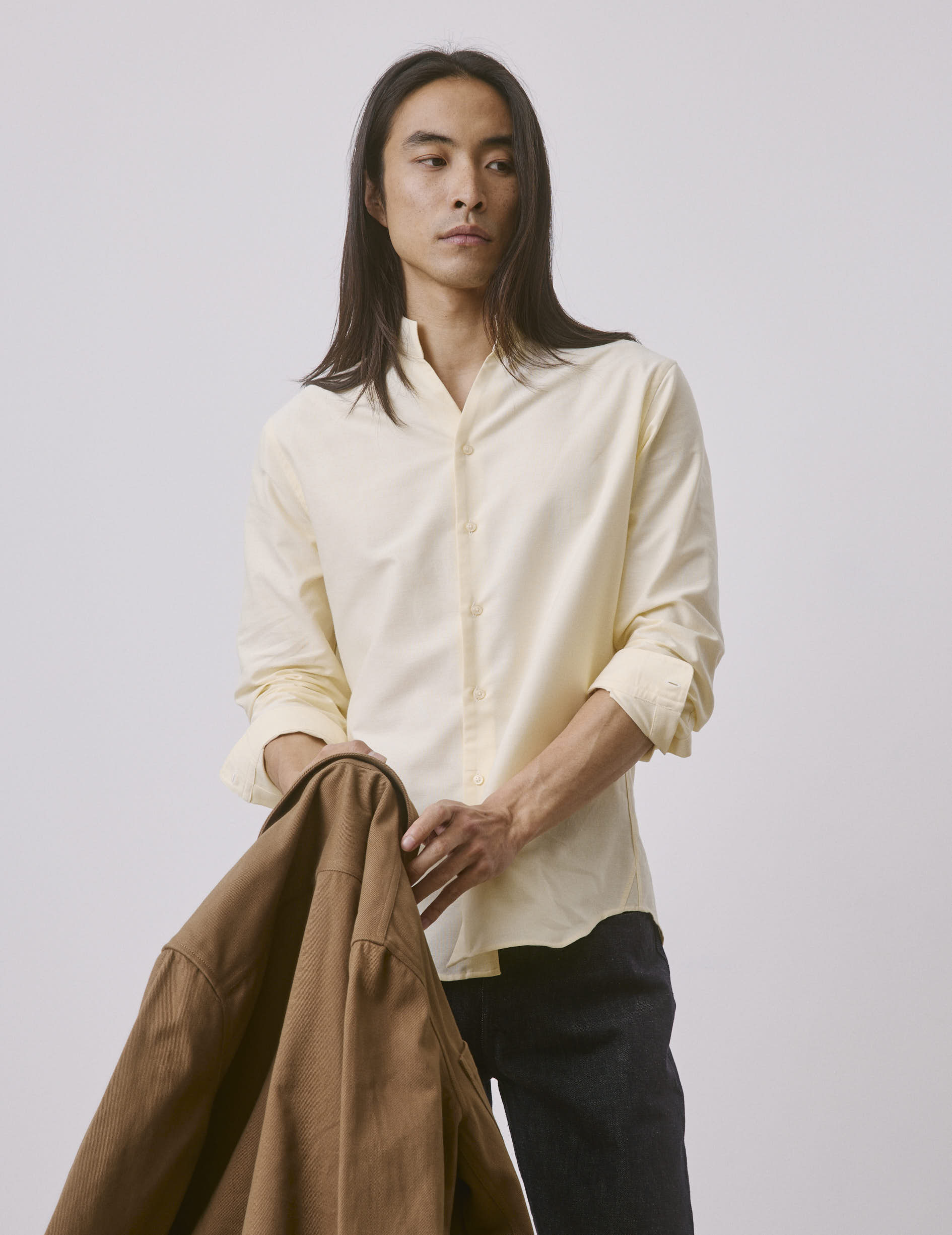 Yellow Carl shirt - Oxford - Carl Collar