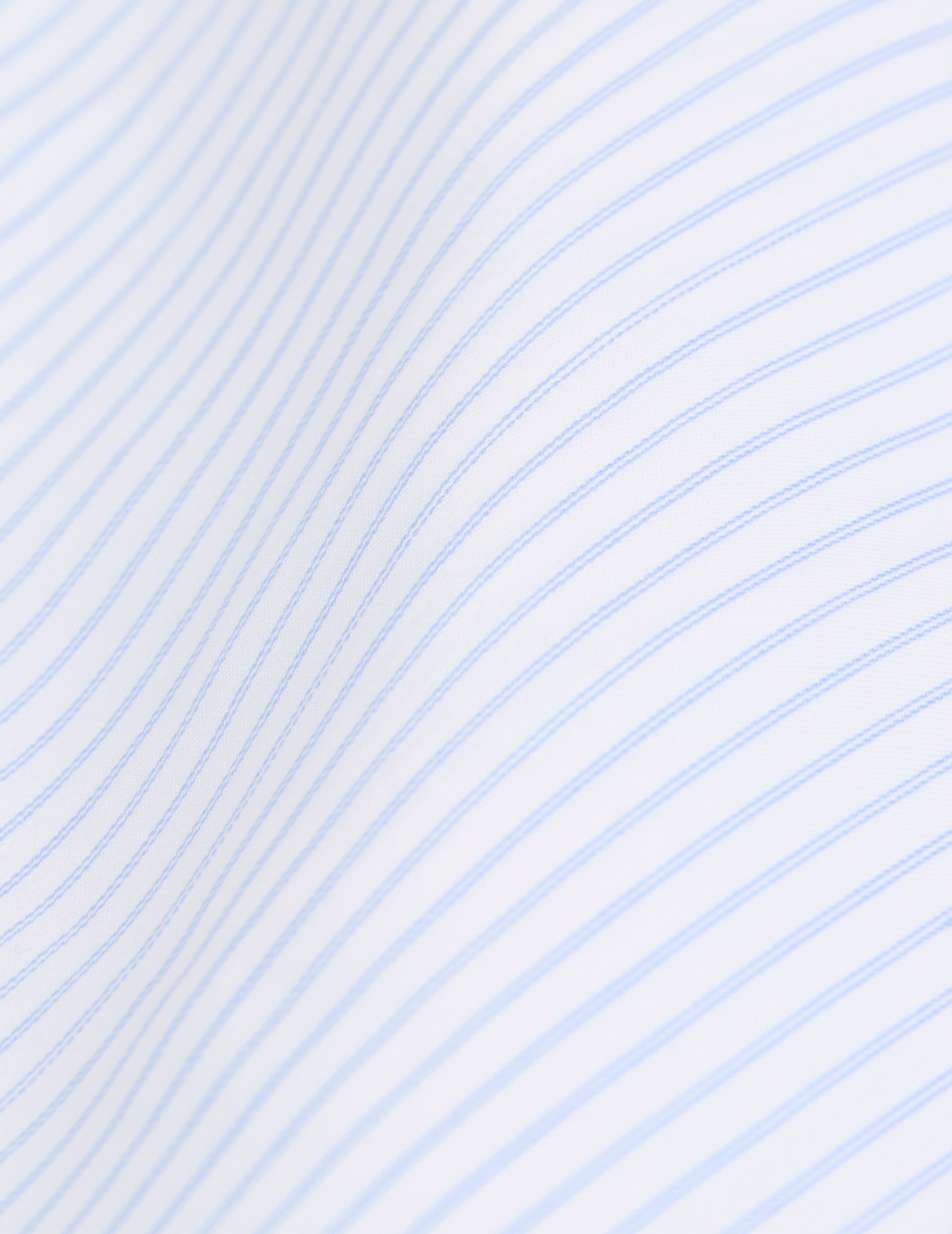 Light blue striped Carl shirt - Twill - Carl Collar