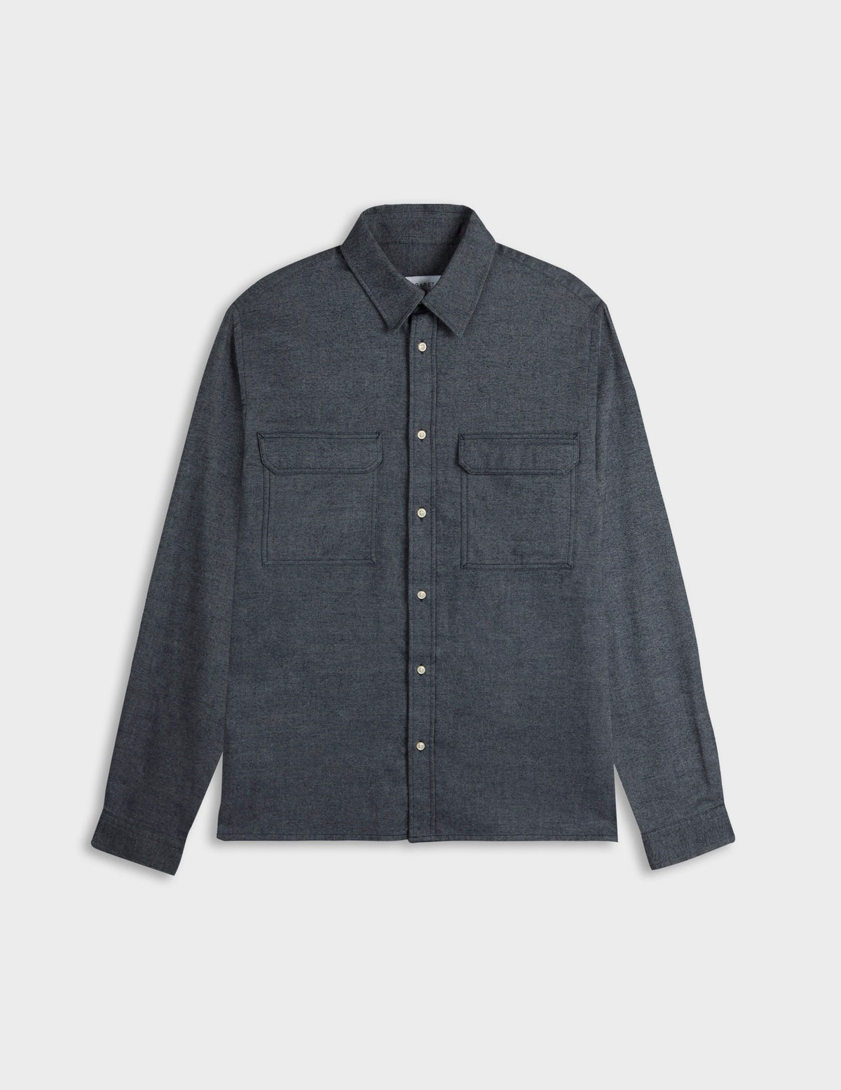 Grey flannel Florian shirt - Flannel - French Collar