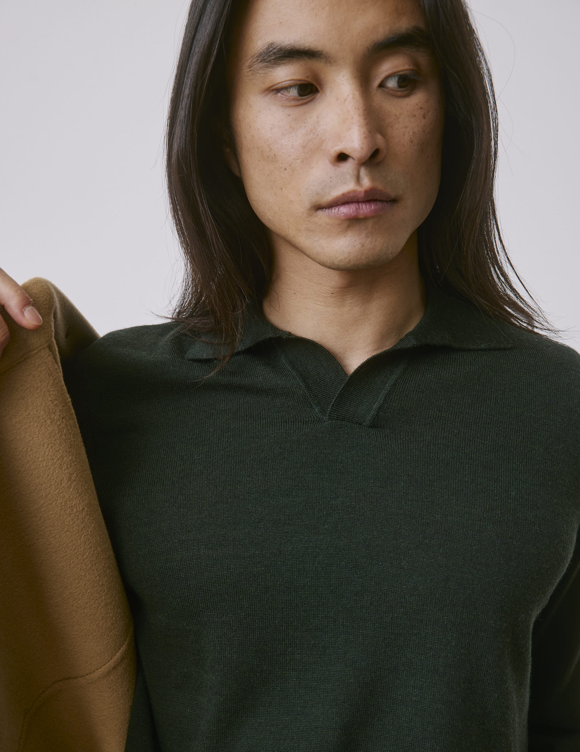 Khaki merino wool Ilian sweater