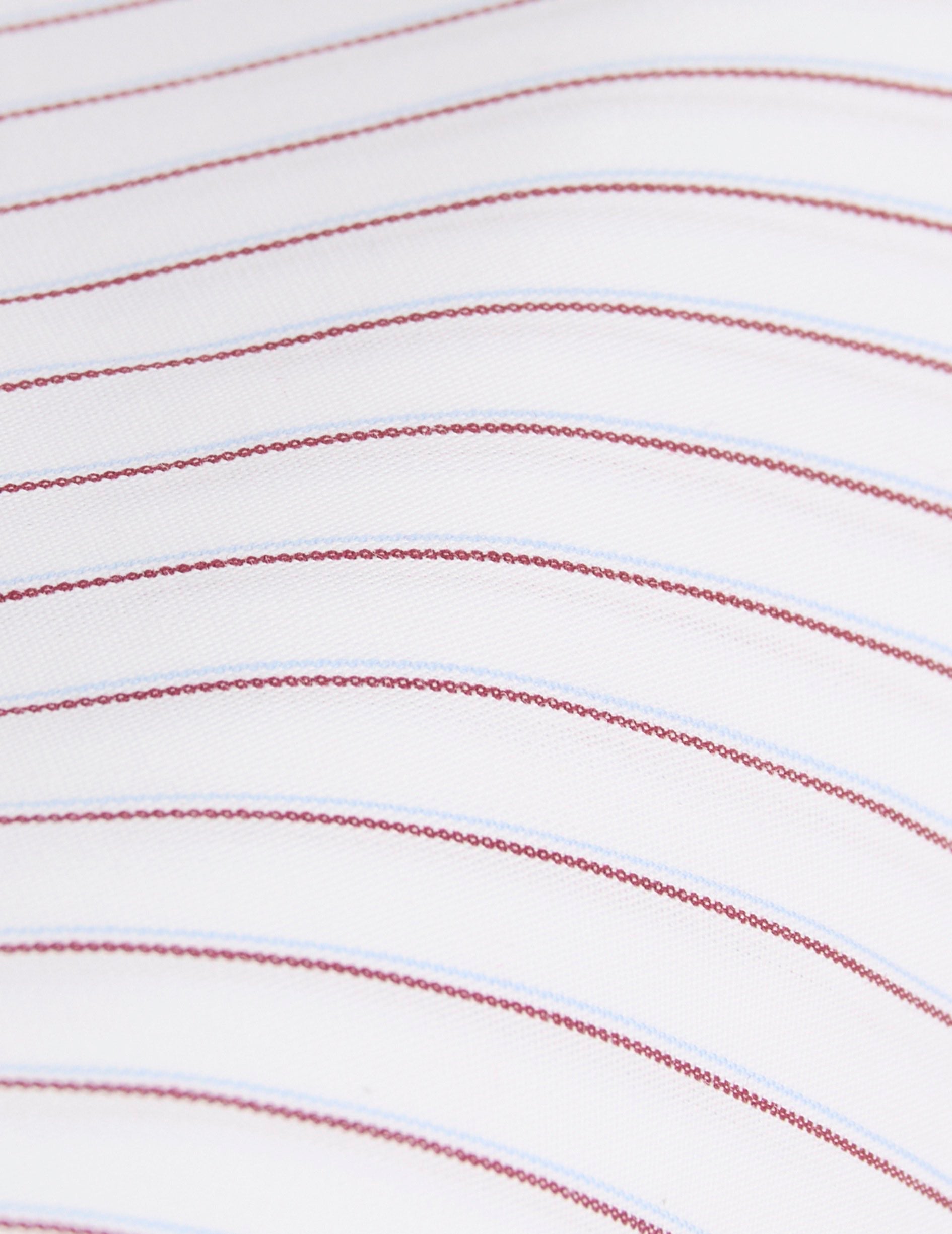 Classic red striped shirt - Poplin - Italian Collar