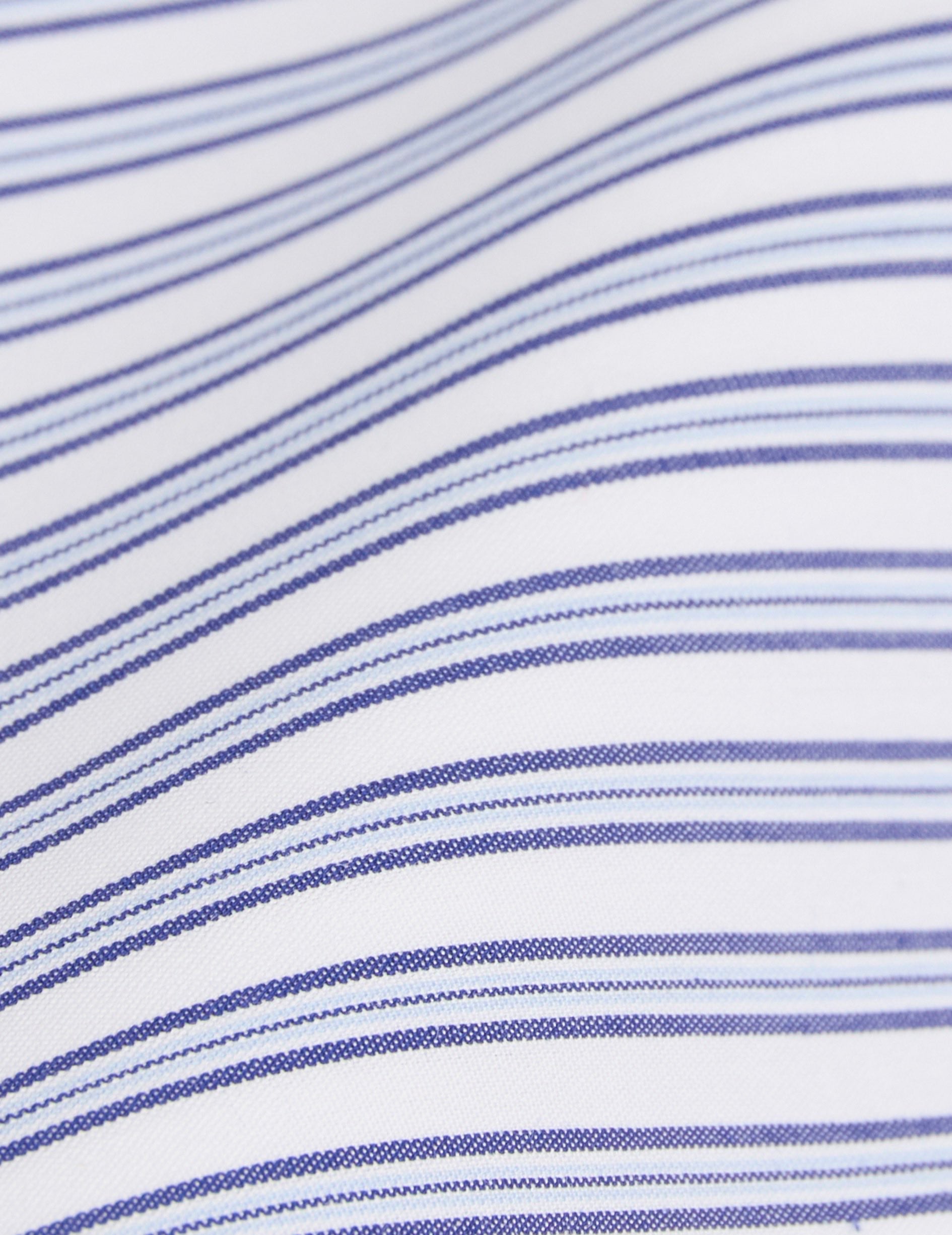 Classic blue striped shirt - Poplin - Italian Collar