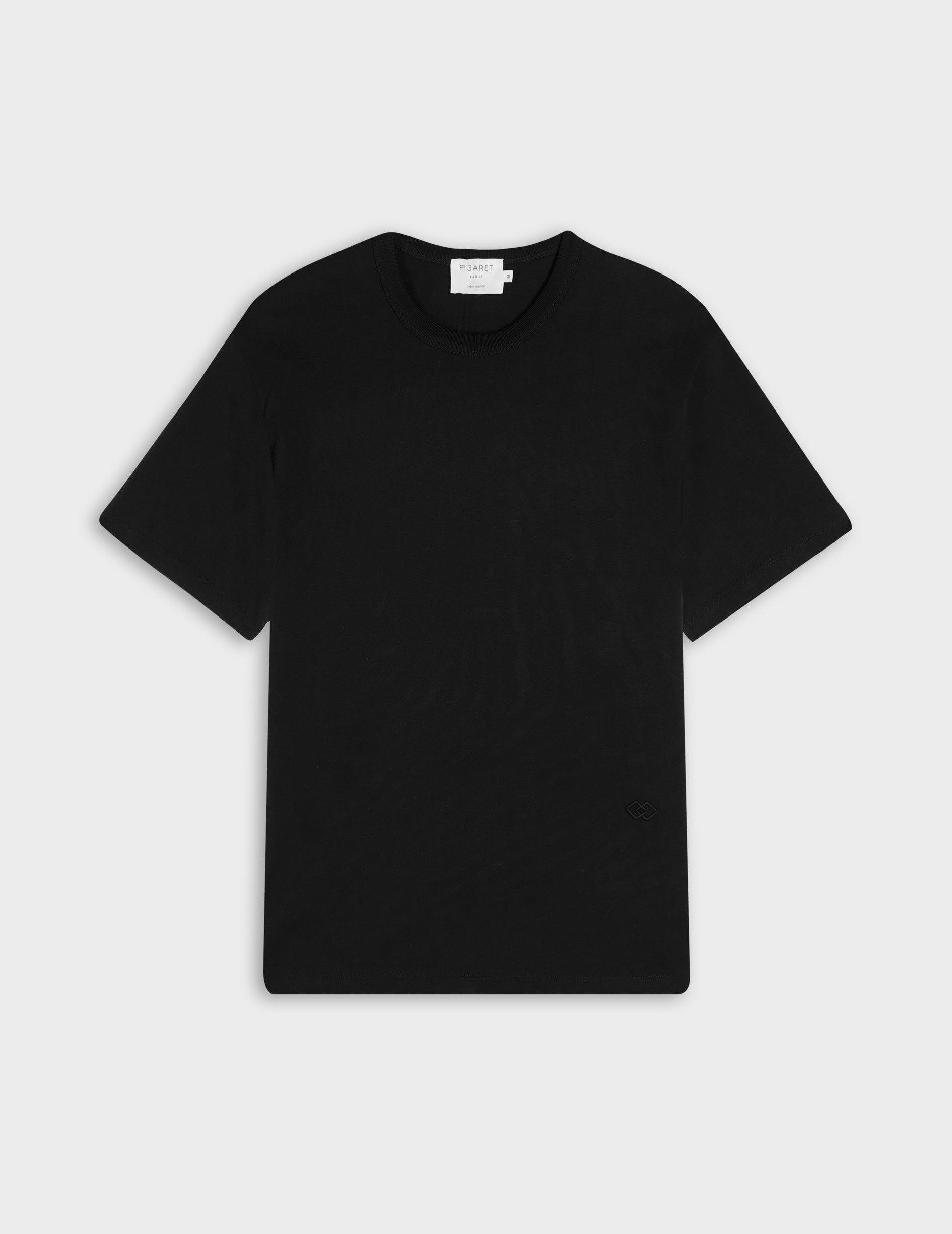 Black Supima cotton Marcel T-shirt