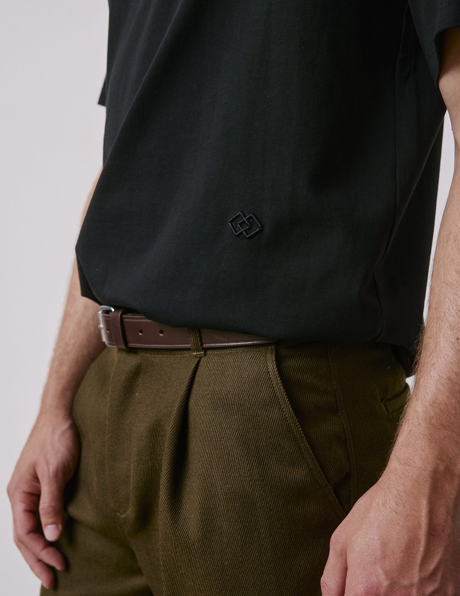 Black Supima cotton Marcel T-shirt