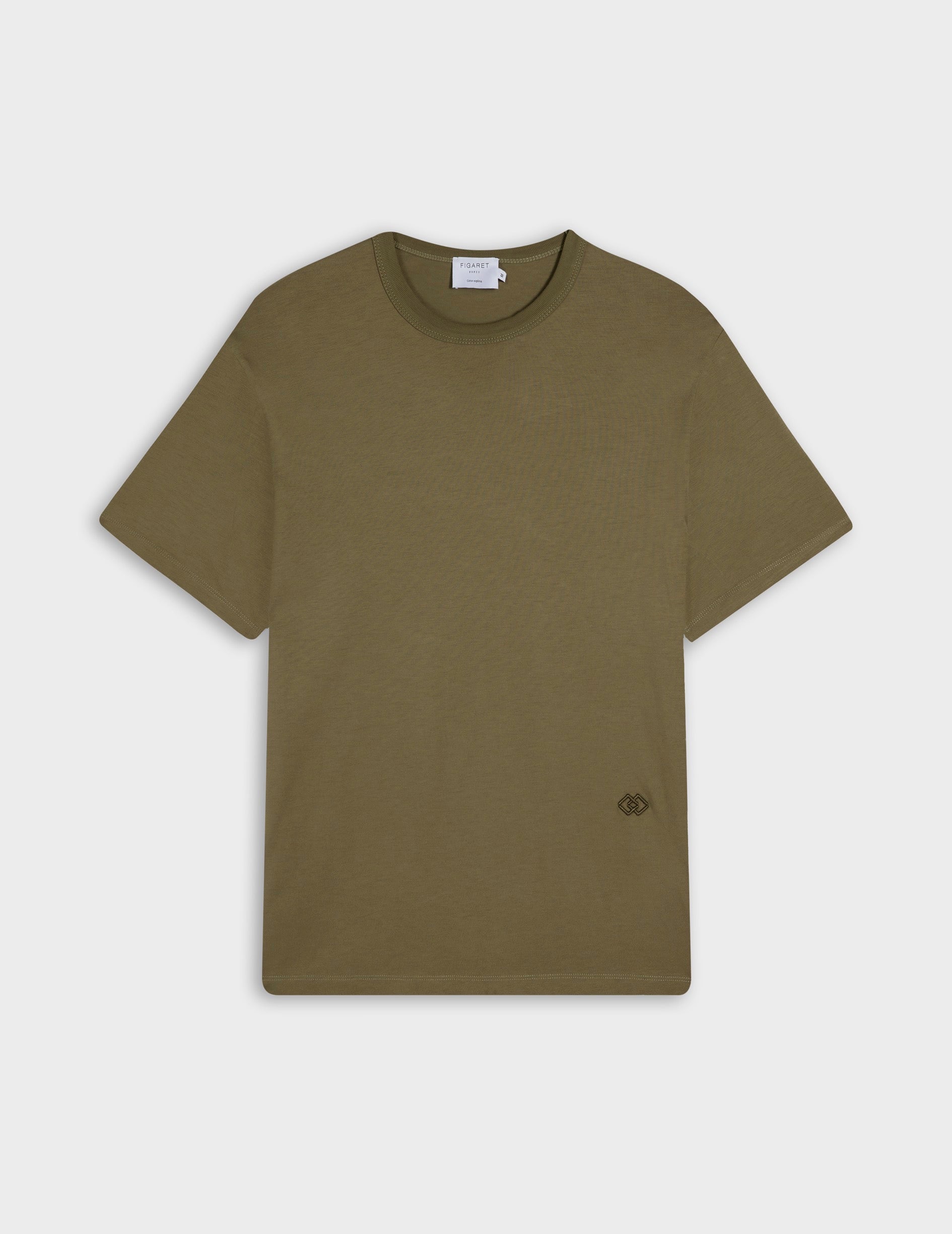 Khaki Supima cotton Marcel T-shirt